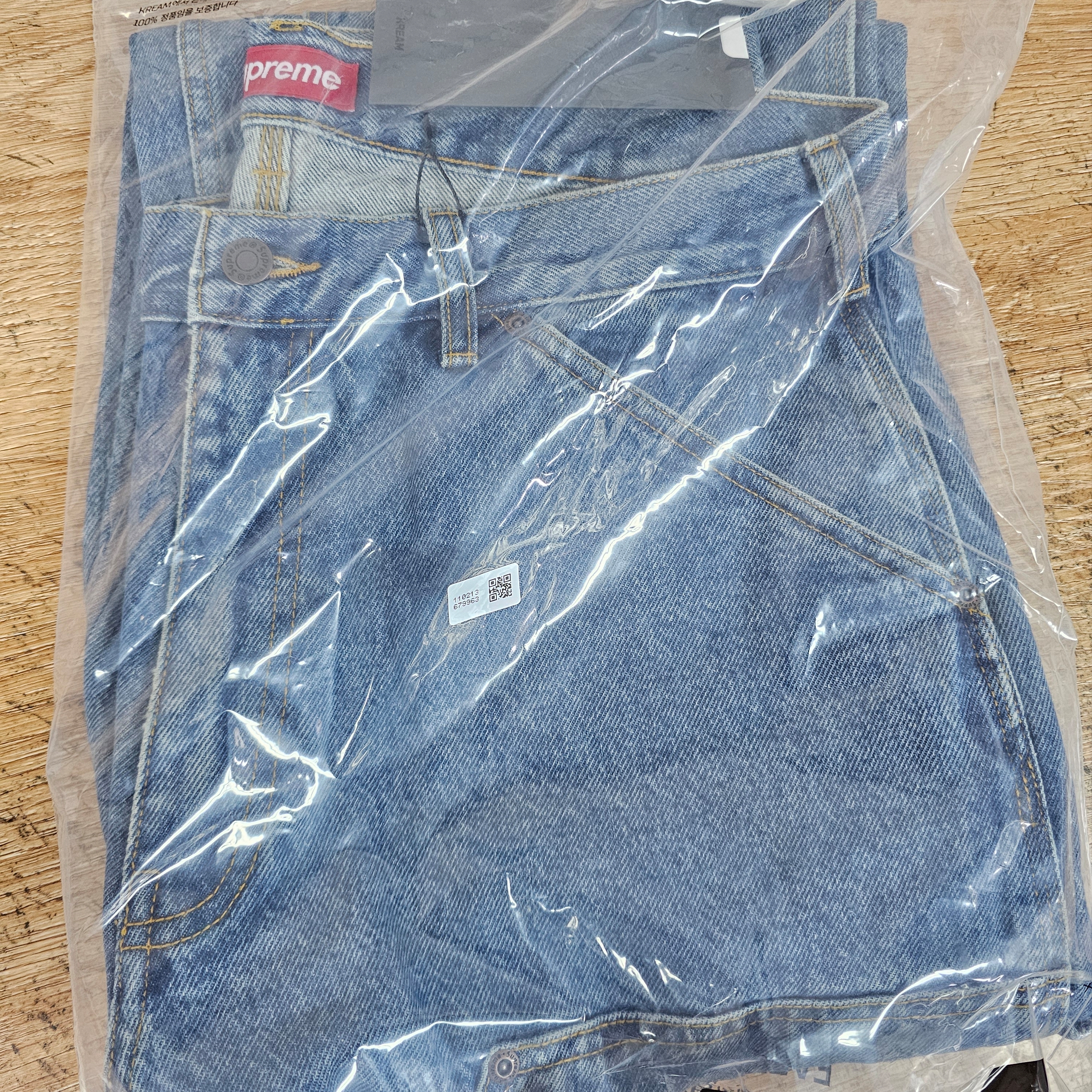 Supreme Double Knee Painter Pant Washed Indigo - 24SS 착용 스타일