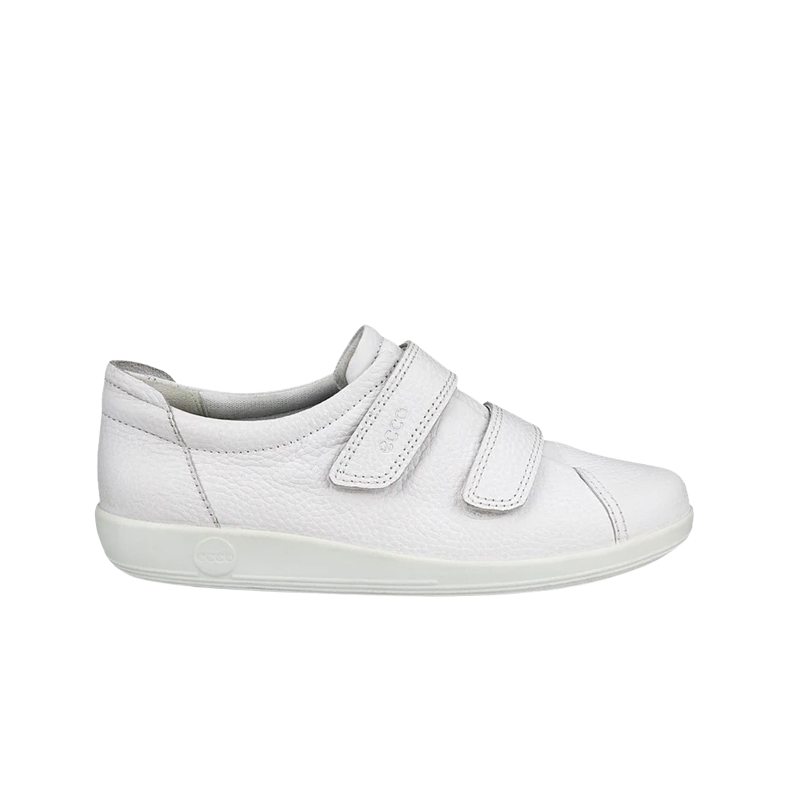 206513-01002 (W) Ecco Soft 2.0 Leather Walking White