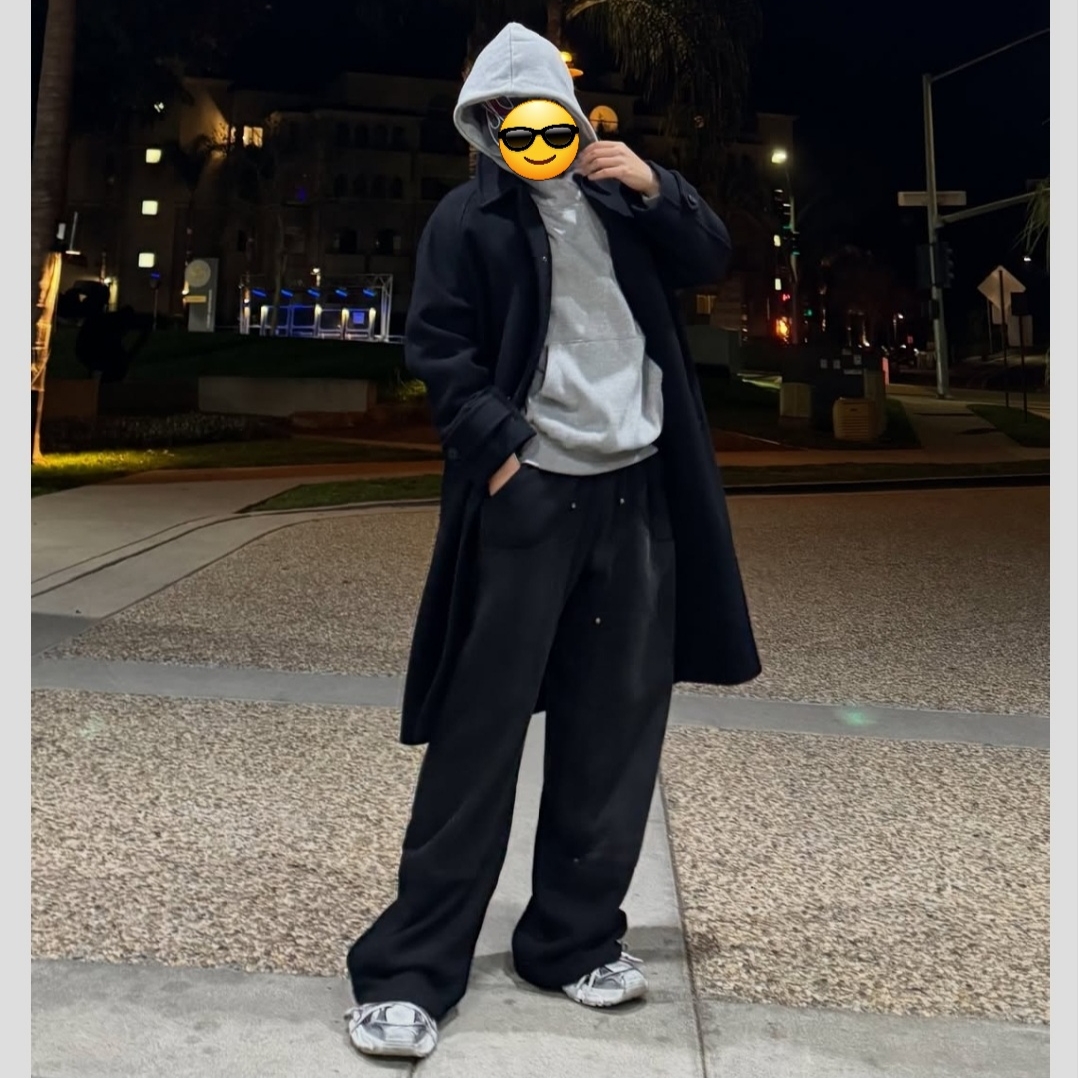 Supreme Box Logo Hooded Sweatshirt Heather Grey - 24FW 착용 스타일 - 2