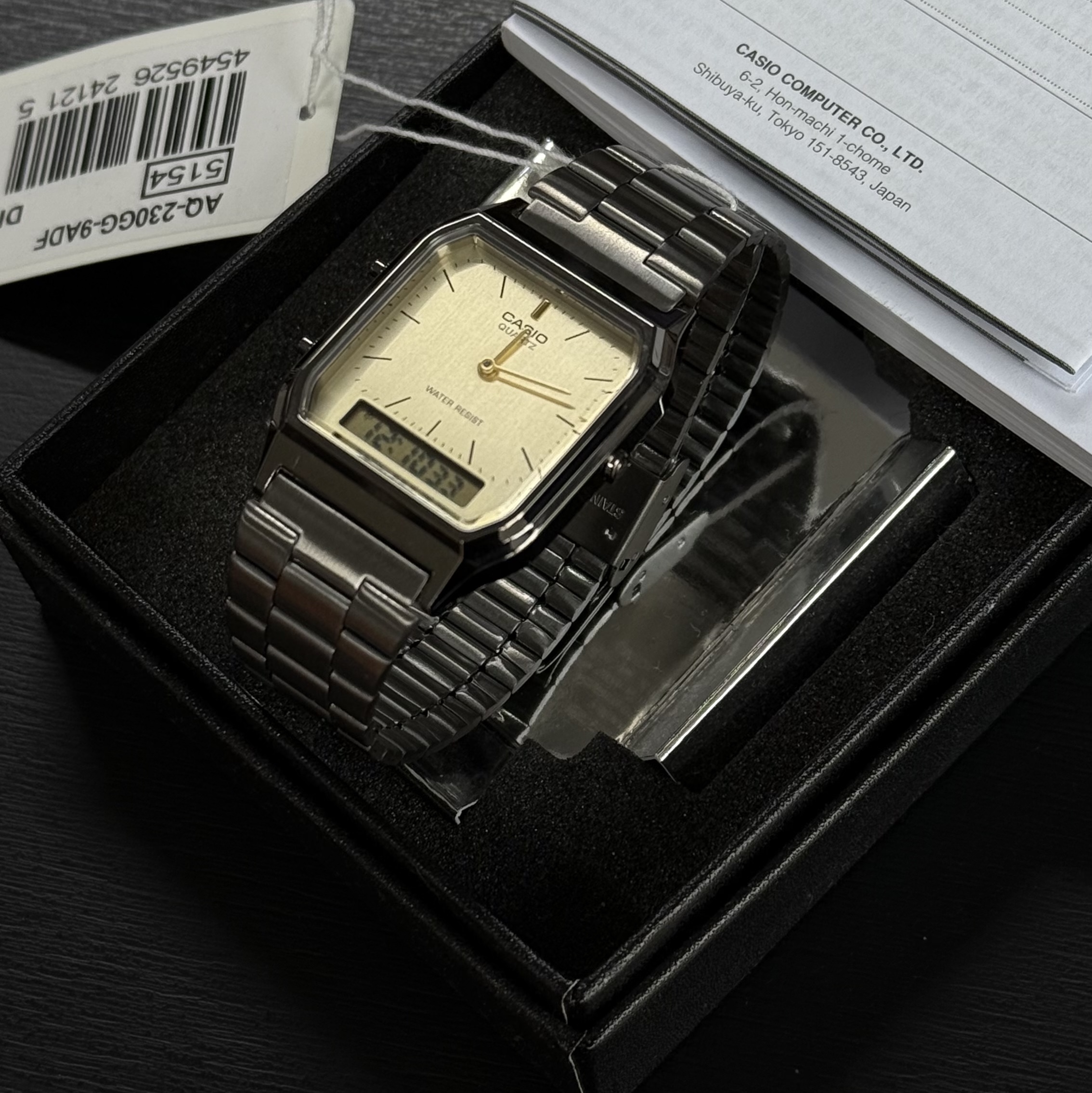 Casio AQ-230GG-9A 착용 스타일 - 1