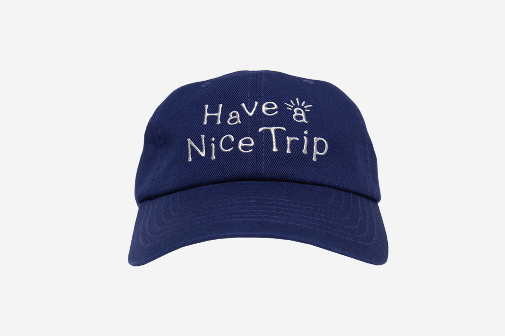 キャップ [Hello Sunrise]Have a Nice Trip Ball Cap R4984 헬로선라이즈 해브 어 나이스 트립 볼캡 딥 블루 | Hello