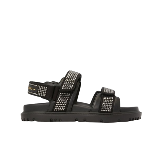 (W) Dior Strap Act Sandal Black