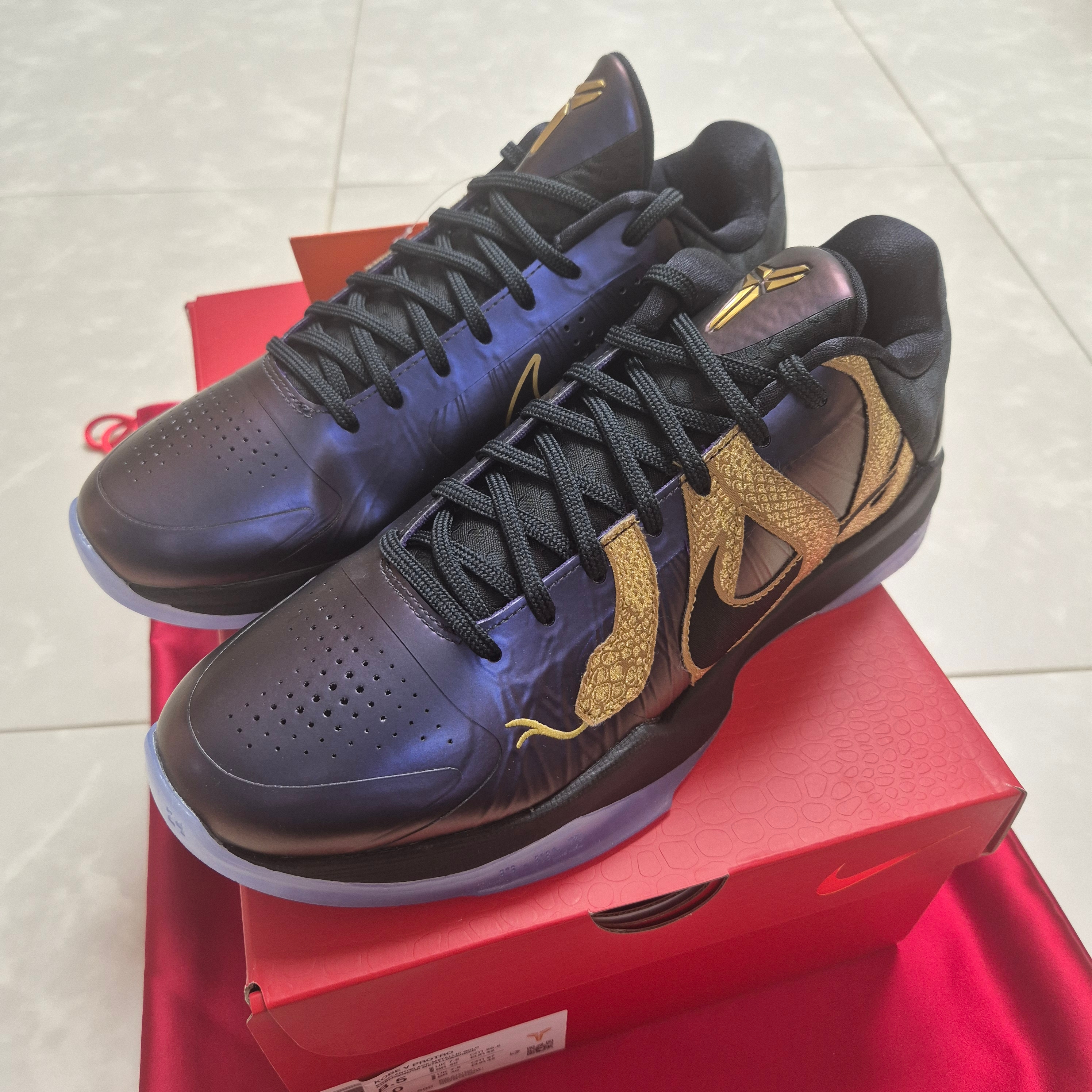 Nike Kobe 5 Protro Year of the Mamba Eggplant 착용 스타일 - 2