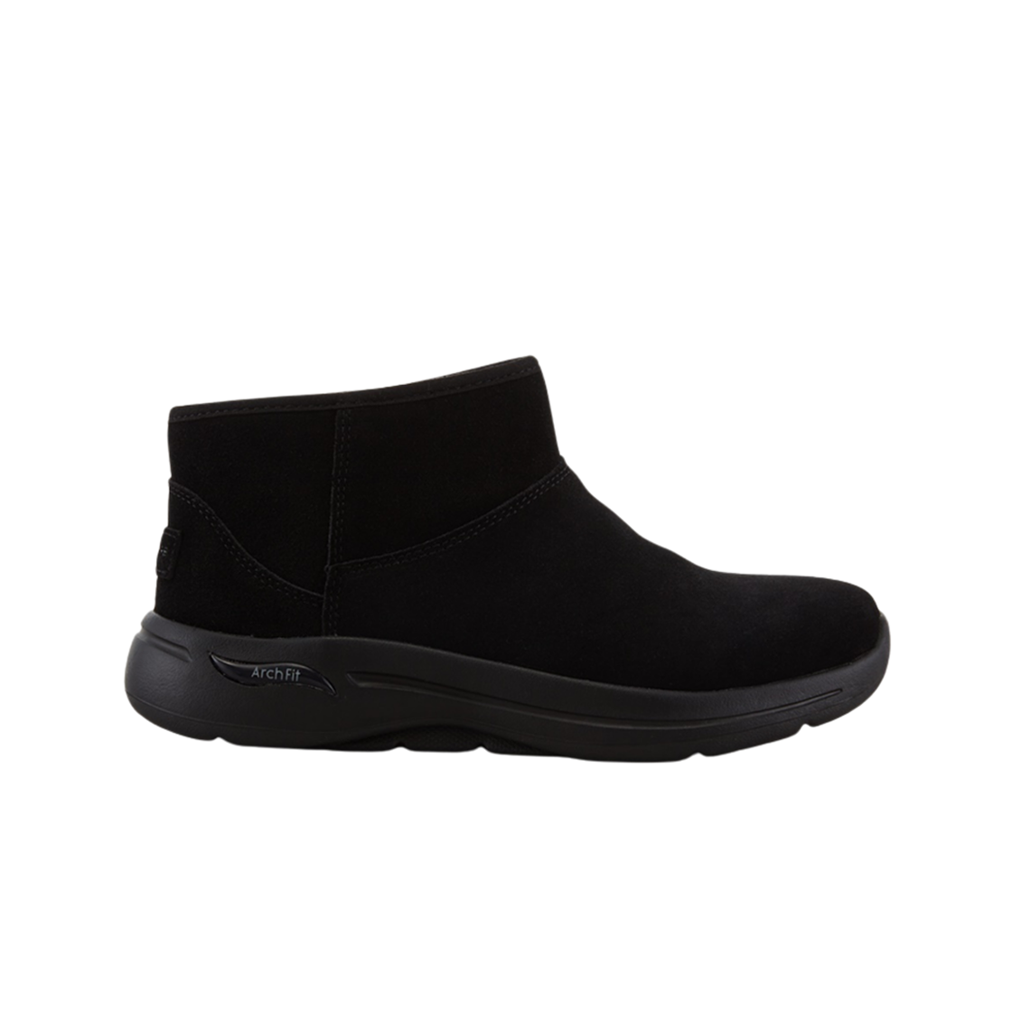 (W) 스케처스 고 워크 아치 핏 부츠 블랙((W) Skechers Go Walk Arch Fit Boots Black)
