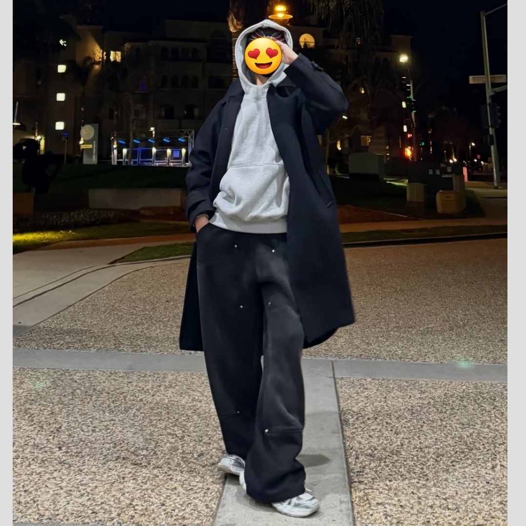 Supreme Box Logo Hooded Sweatshirt Heather Grey - 24FW 착용 스타일 - 1