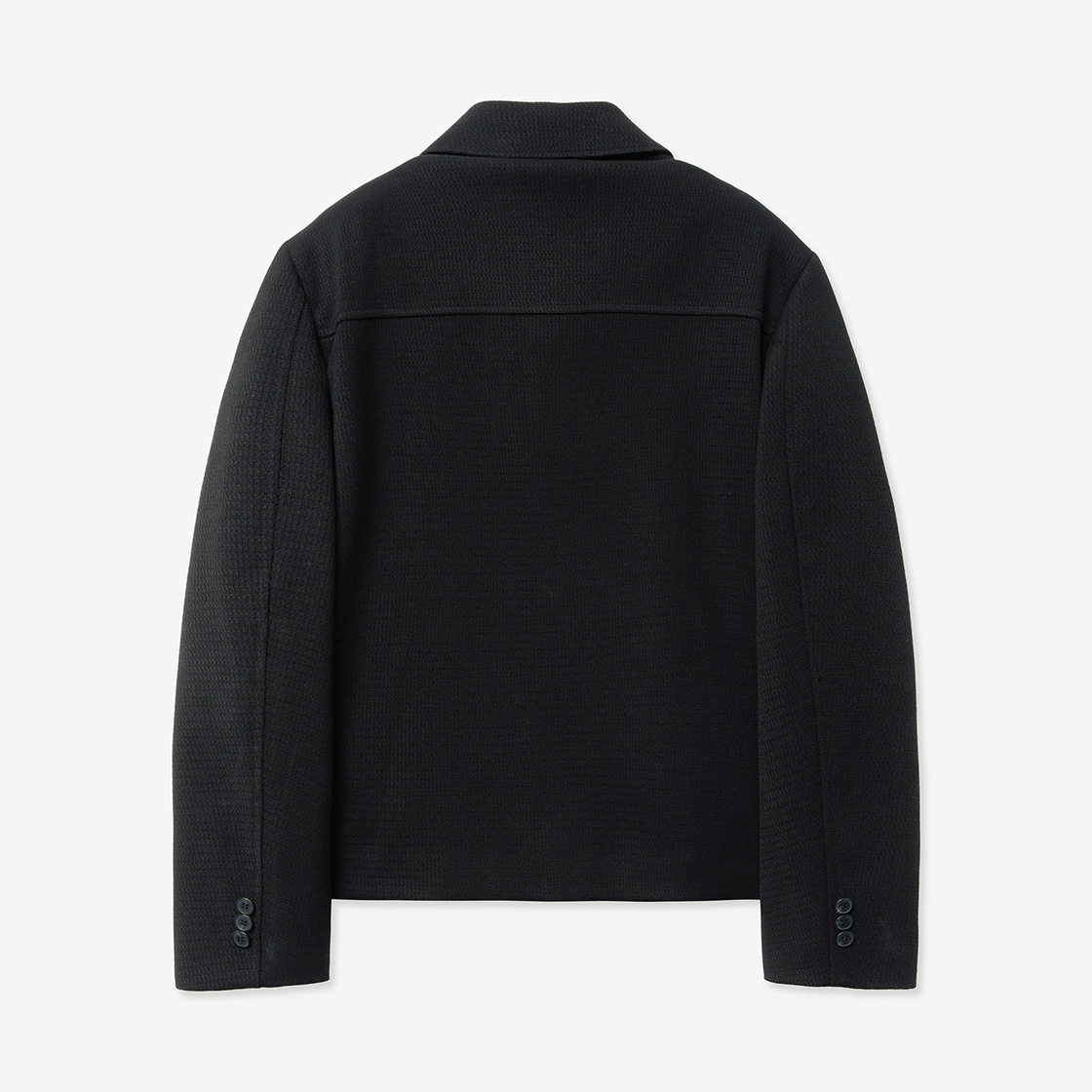 티엔지티 블랙 미니멀 트위드 크롭 자켓(TNGT Minimal Tweed Crop Jacket Black) - 2