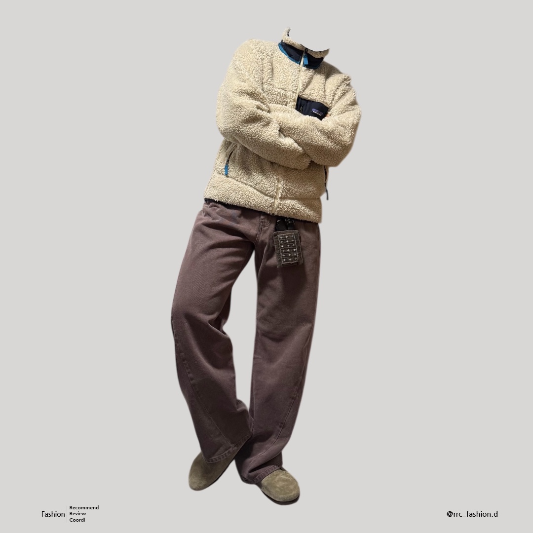 Patagonia Classic Retro-X Jacket Natural, Birkenstock Boston Soft Footbed Taupe - Regular 착용 스타일 - 1