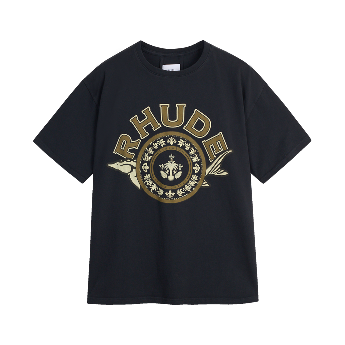 루드 블랙 캐비어 티 빈티지 블랙 - 25SS(Rhude Black Caviar Tee Vintage Black - 25SS)