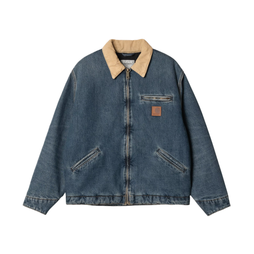 Carhartt WIP OG Detroit Jacket Blue Dusty Hamilton Brown