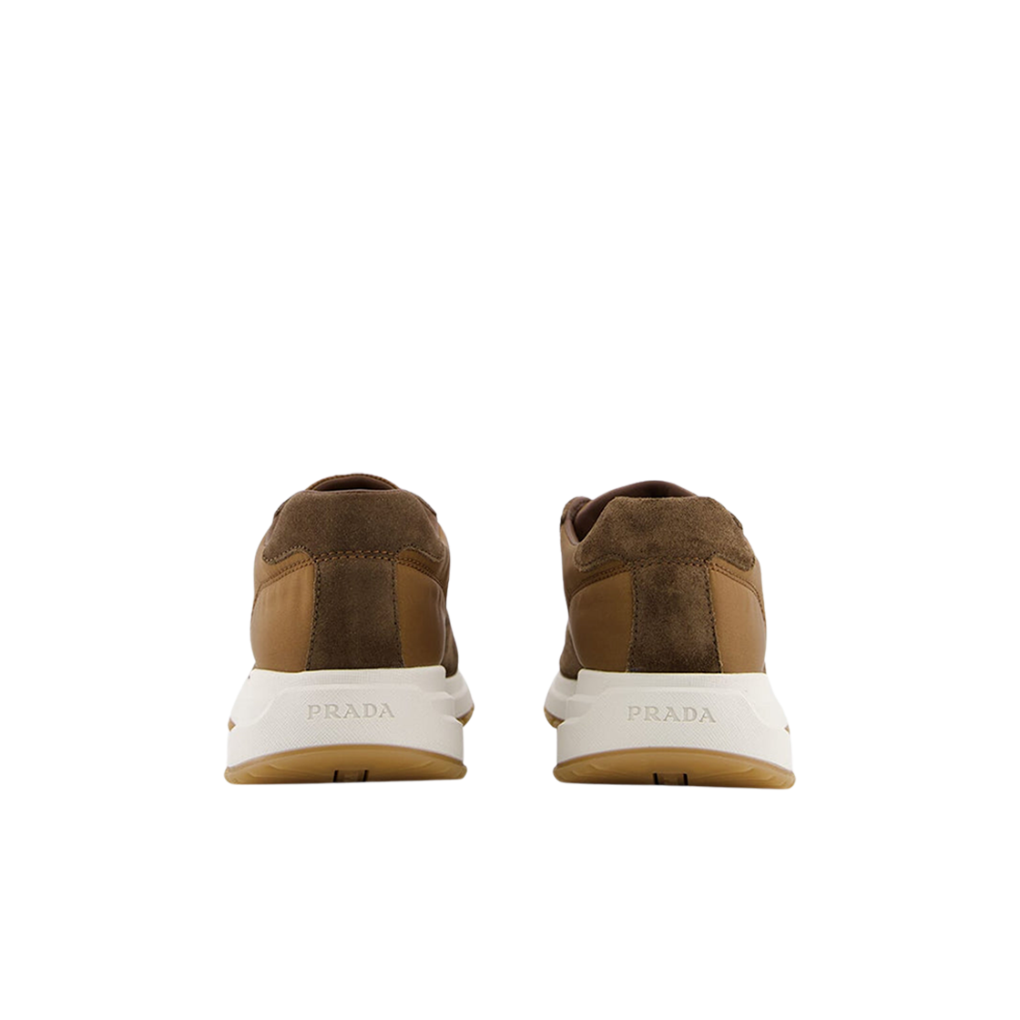 프라다 프락스 01 델라베 스웨이드 리나일론 스니커즈 브라운(Prada Prax 01 Delave Suede Re-Nylon Sneakers Brown) - 3