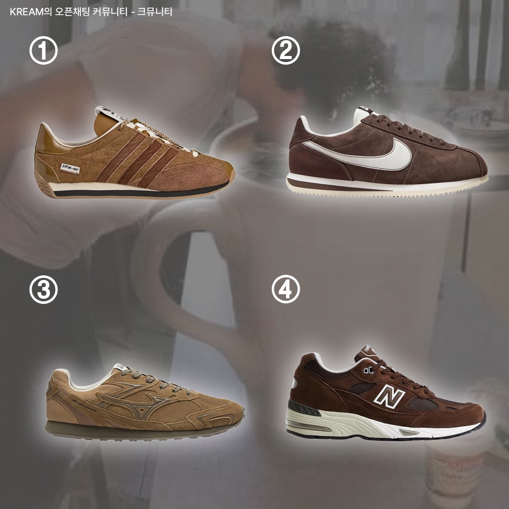 Adidas x Song for the Mute Country OG Bronze Strata Wild Brown, Nike Cortez SE Hangul Day Baroque Brown Sail 착용 스타일 - 2