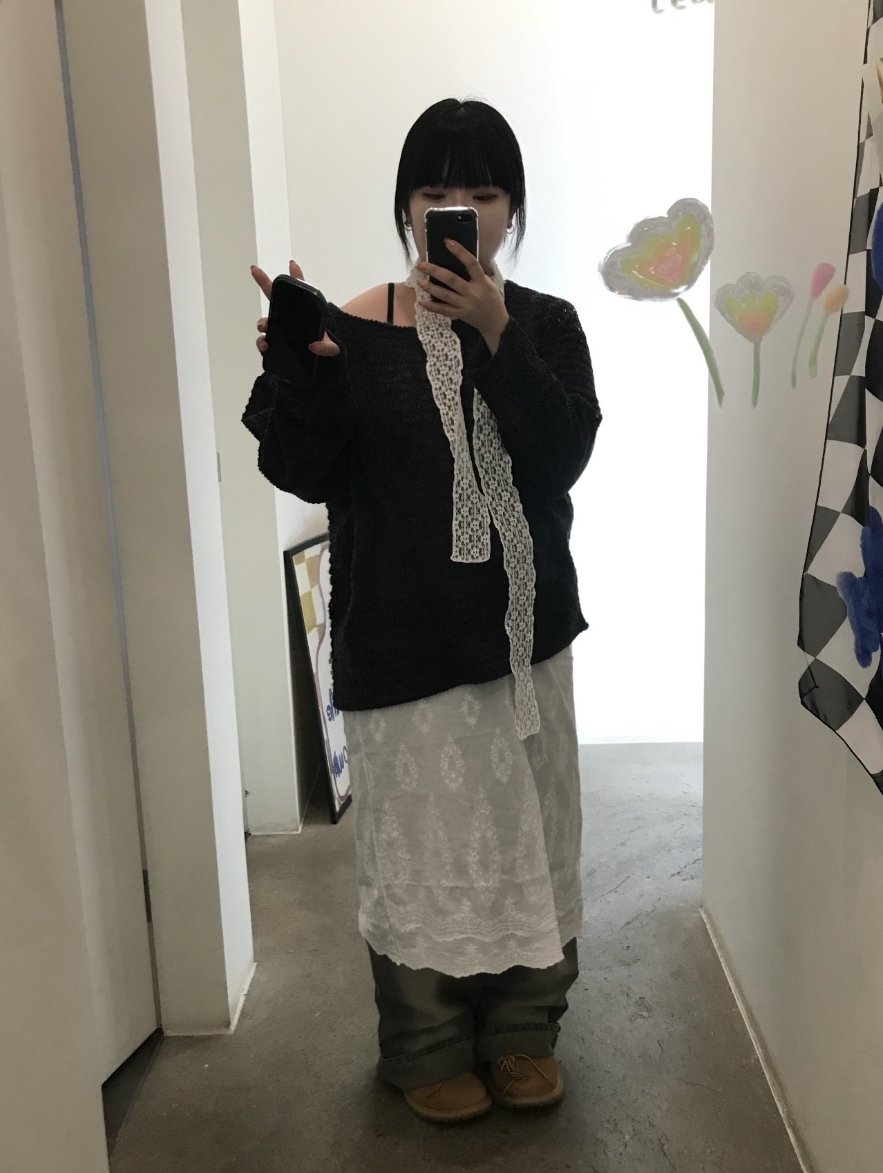 Timberland Premium 6 inch Waterproof Boot Wheat Nubuck - Wide, Timberland Premium 6 inch Waterproof Boot Wheat Nubuck - Medium 착용 스타일 - 4