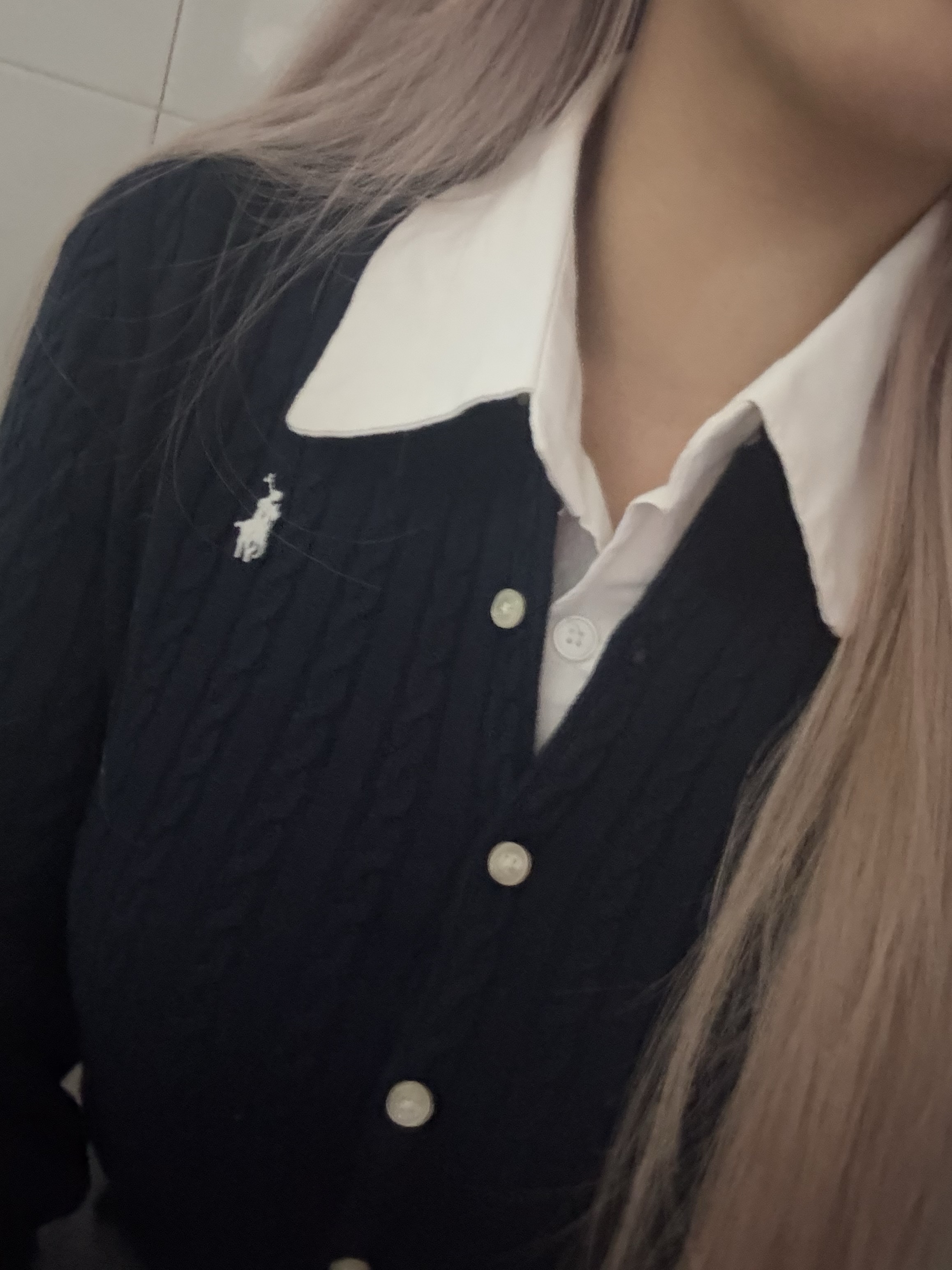 [30% 적립] Polo Ralph Lauren Children Mini Cable Cotton Cardigan Hunter Navy 착용 스타일 - 4