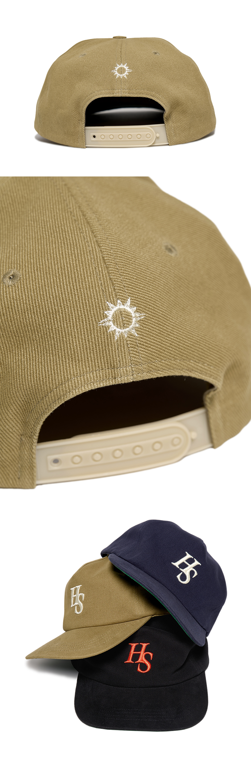 【Hello Sunrise】HS x SG Lovers Relaxed Fit 5panel Cap MUSINSA | HELLO SUNRISE HS Logo Relaxed Fit 5panel Cap_Navy
