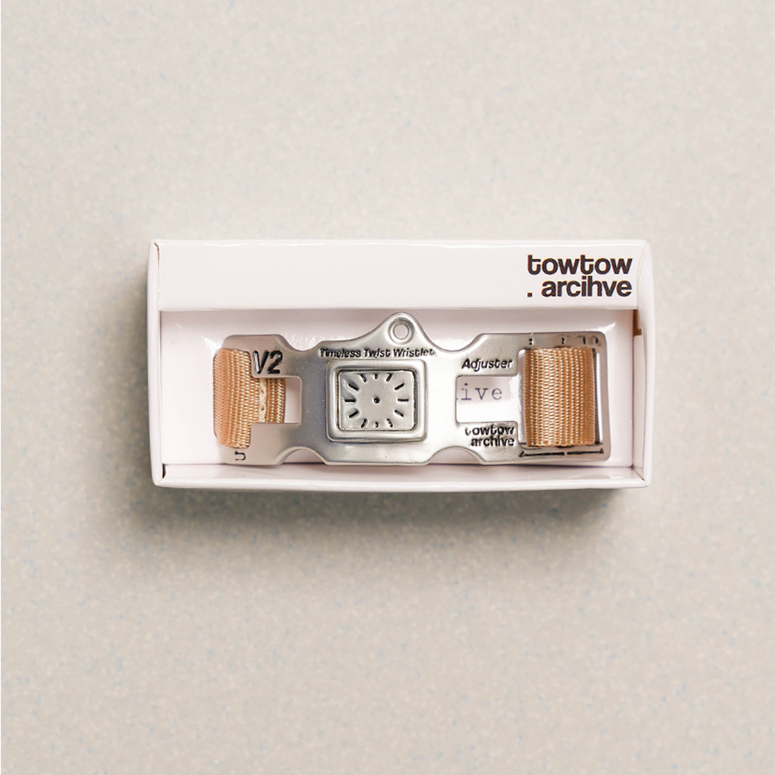 토우토우아카이브 타임리스 트위스트 위슬릿 오가닉리듬 (SQ) 실버(TOWTOW.ARCHIVE Timeless Twist Wristlet Organic Rhythms (SQ) Silver) - 3
