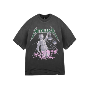 Represent x Metallica Justice SS T-Shirt Stained Black - 25SS
