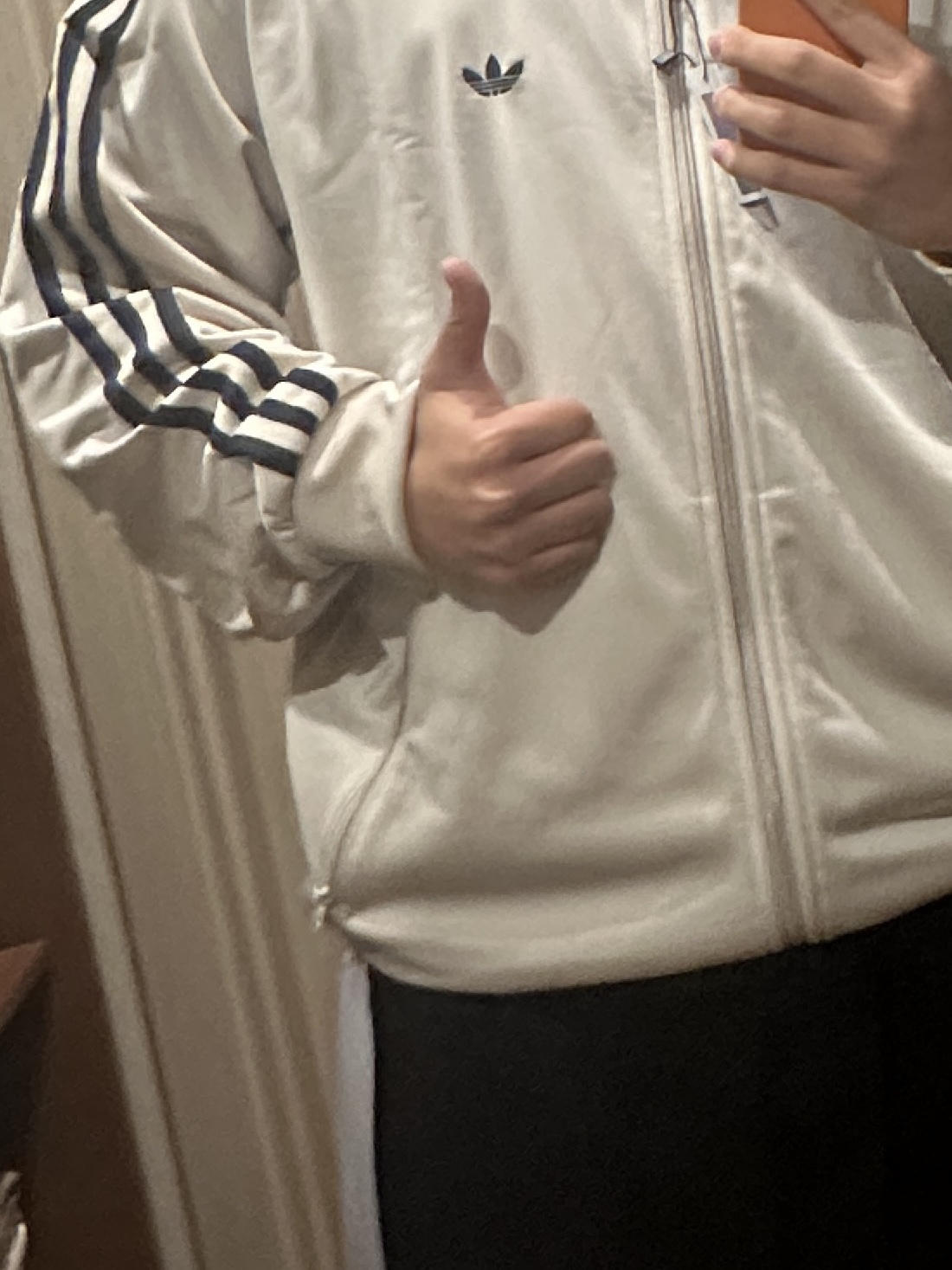 Adidas Originals Beckenbauer Track Top Bliss - KR Sizing 착용 스타일 - 2