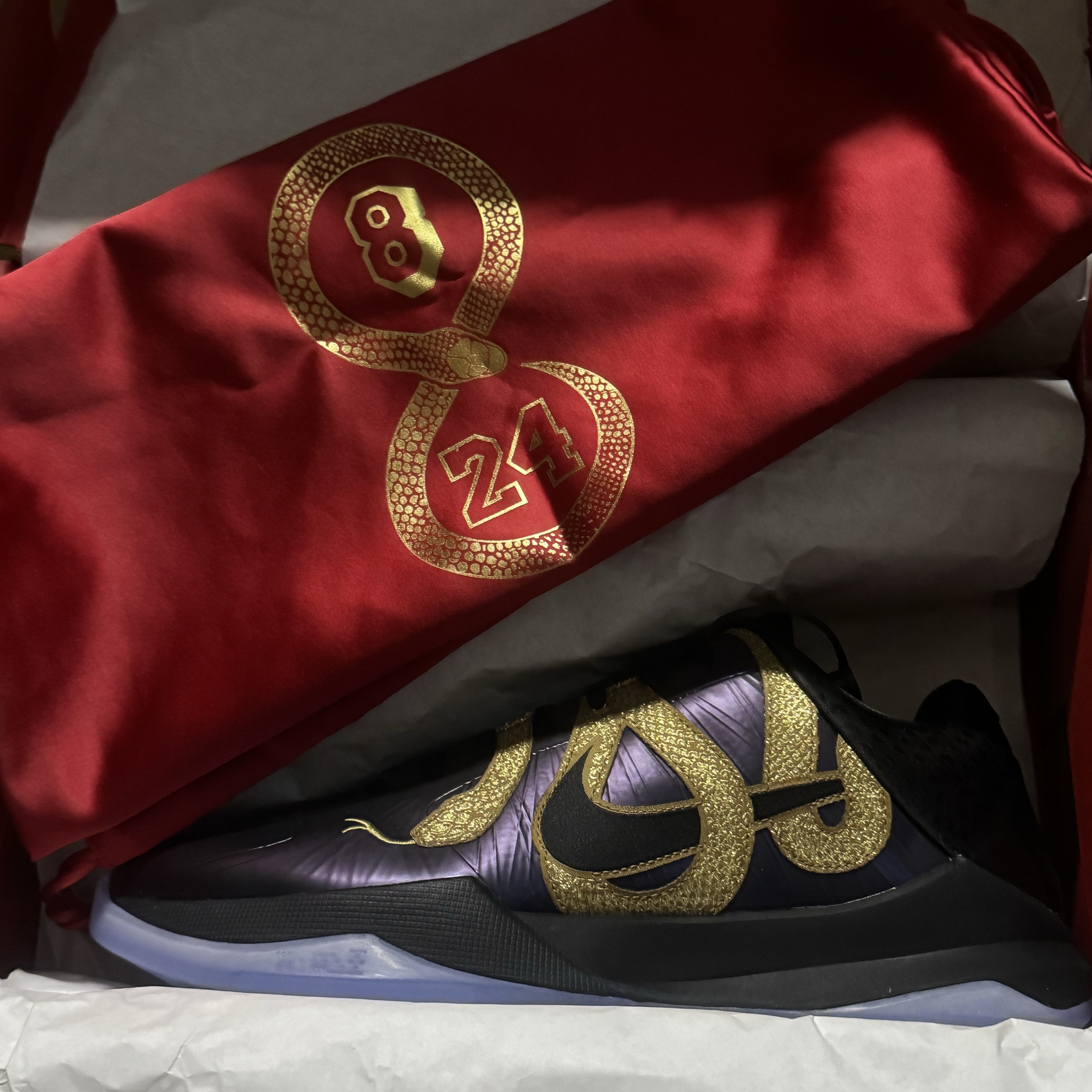 Nike Kobe 5 Protro Year of the Mamba Eggplant 착용 스타일