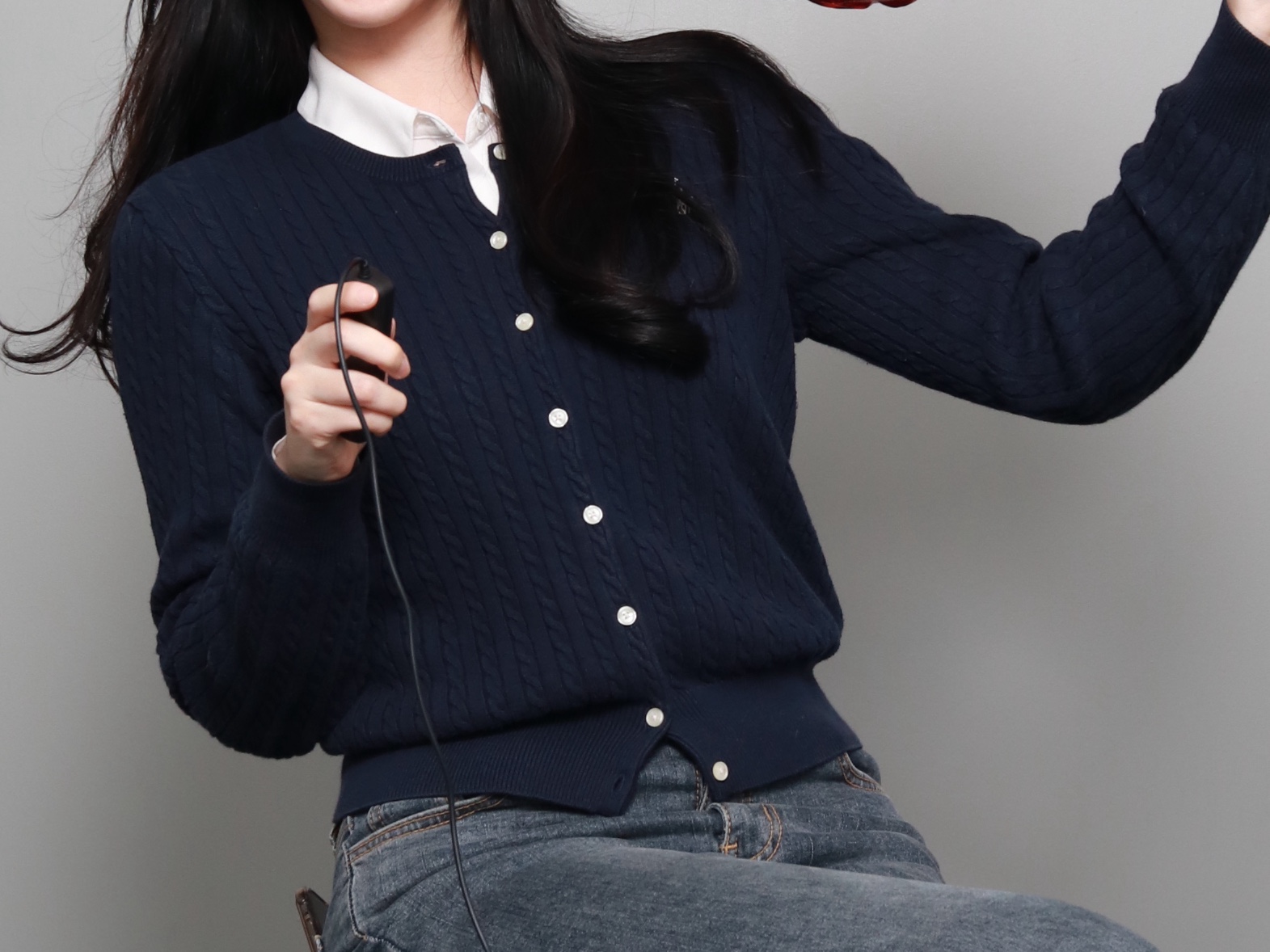 [30% 적립] Polo Ralph Lauren Children Mini Cable Cotton Cardigan Hunter Navy, [30%적립] Polo Ralph Lauren Children Mini Cable Cotton Cardigan Navy 착용 스타일 - 2