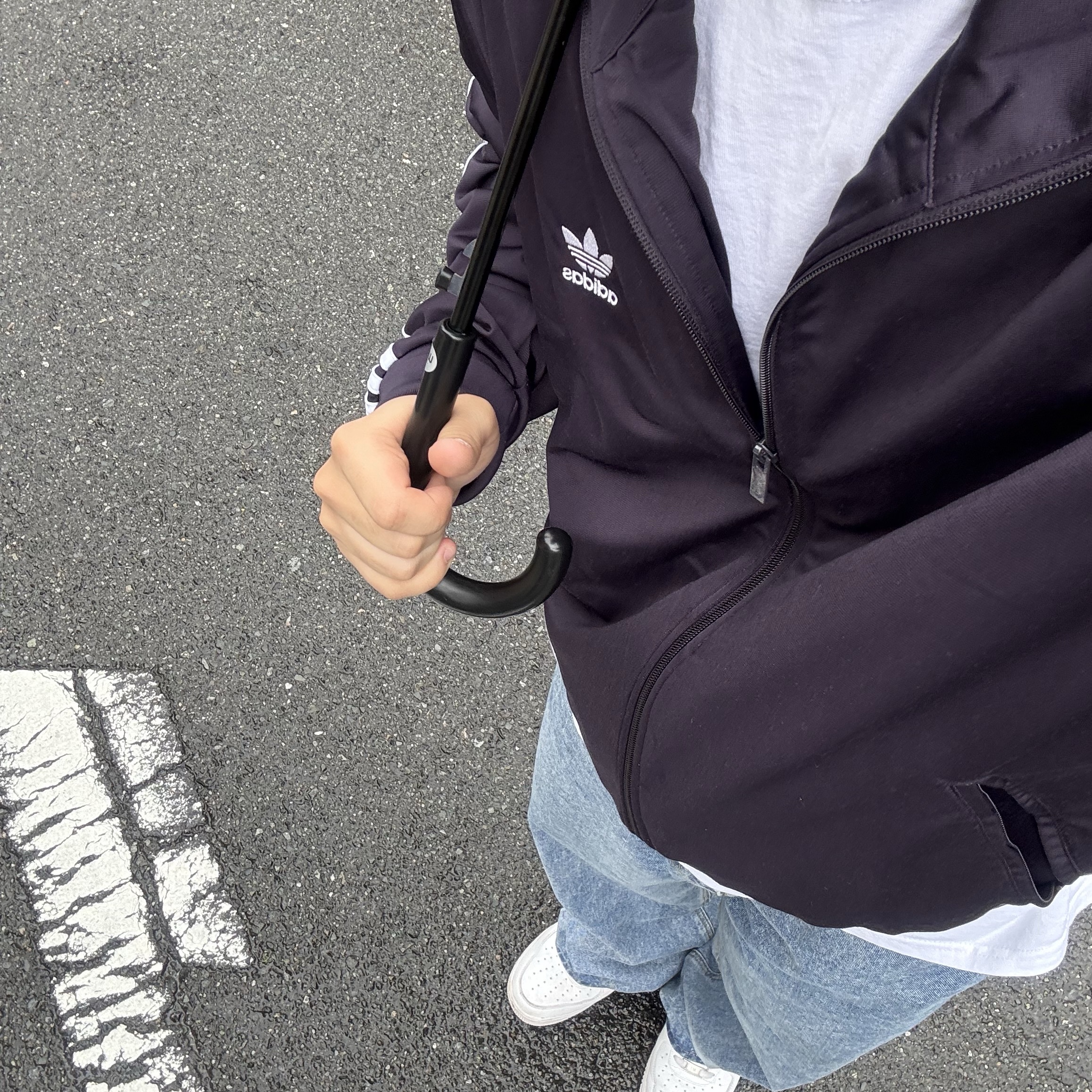 Adidas Adicolor Classic Firebird Track Top Aurora Black - KR Sizing 착용 스타일 - 2