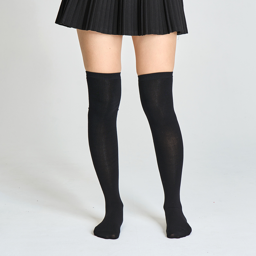 [3% 적립] 에이원 스탠다드 오버니삭스 양말 2팩 블랙([3% 적립] (W) Aone Standard Over-The-Knee Socks 2-Pack Black) - 2