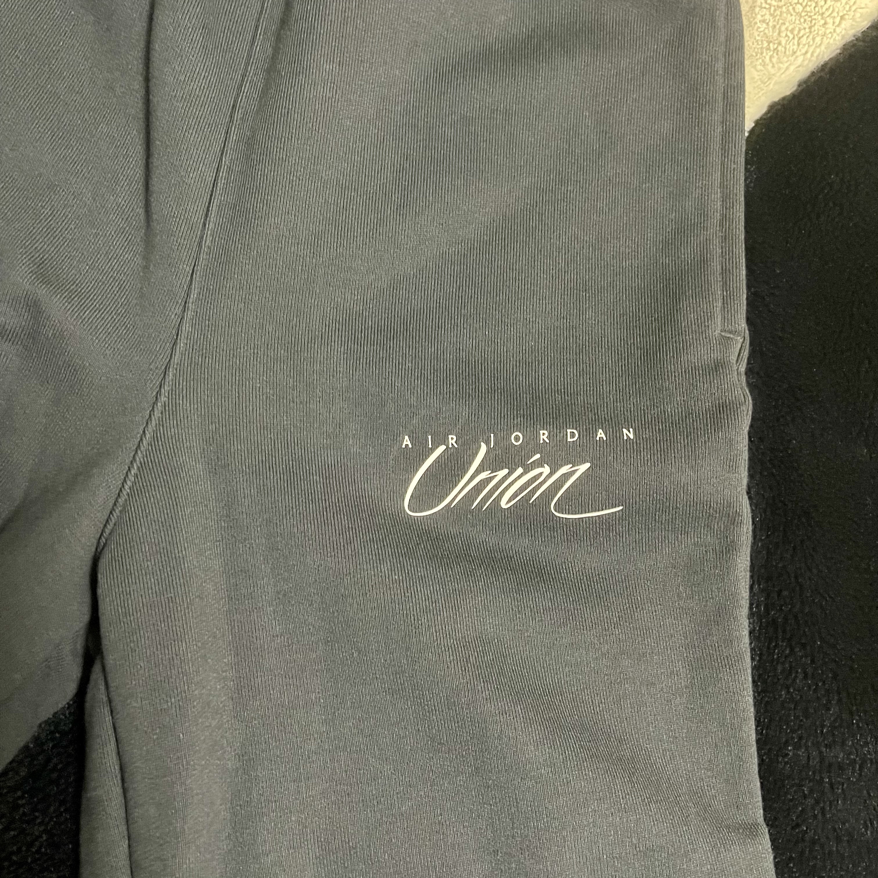 Jordan x Union Fleece Pants Black - Asia 착용 스타일 - 1