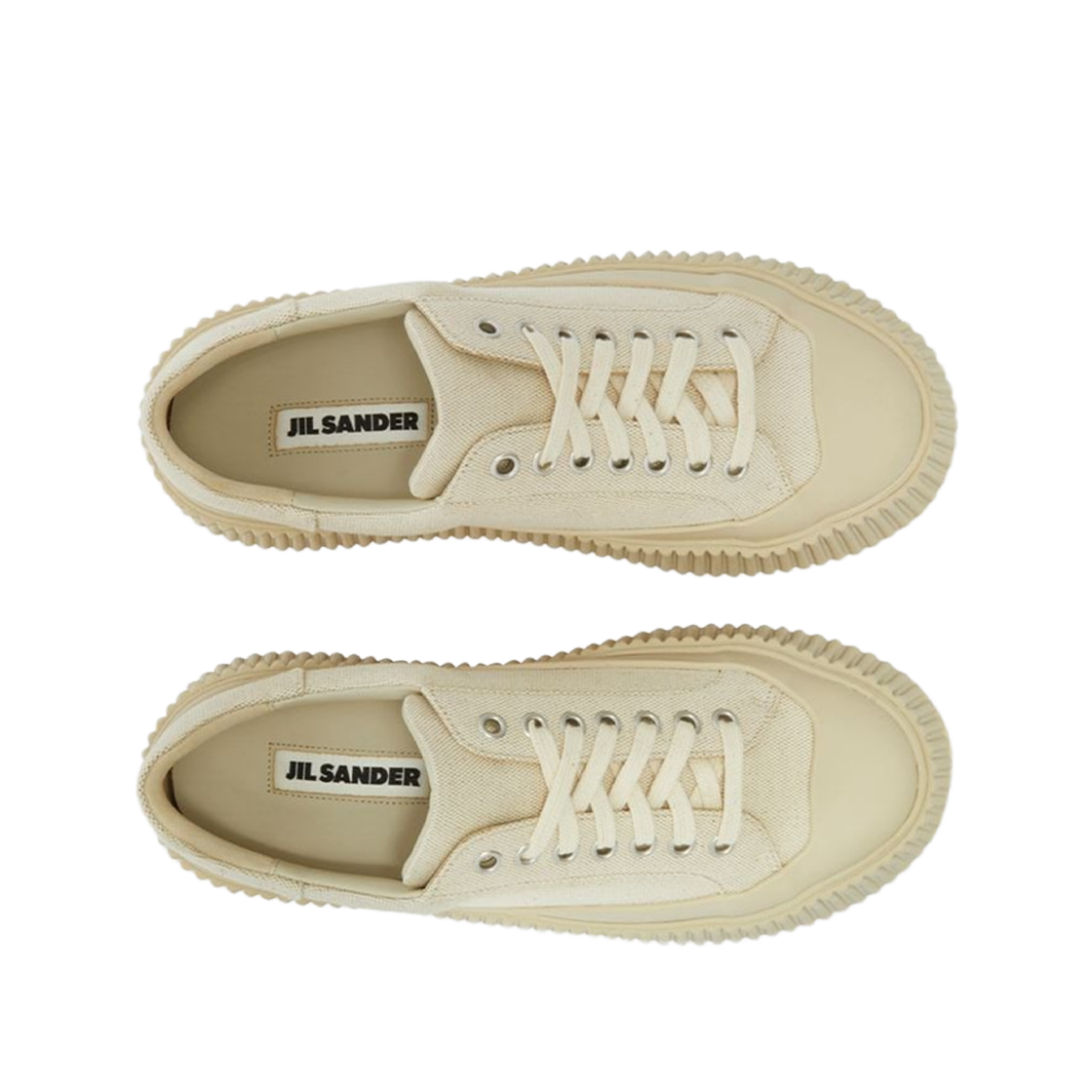 (W) 질 샌더 로우탑 스니커즈 내츄럴((W) Jil Sander Low-Top Sneakers Natural) - 2