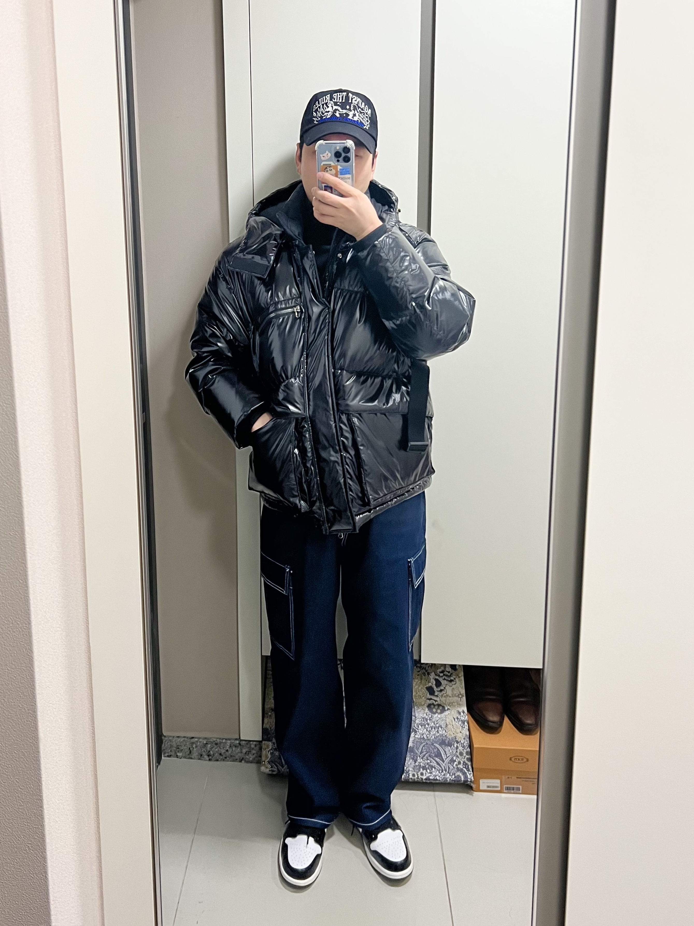 Jordan 1 Mid SE ASW Black 착용 스타일