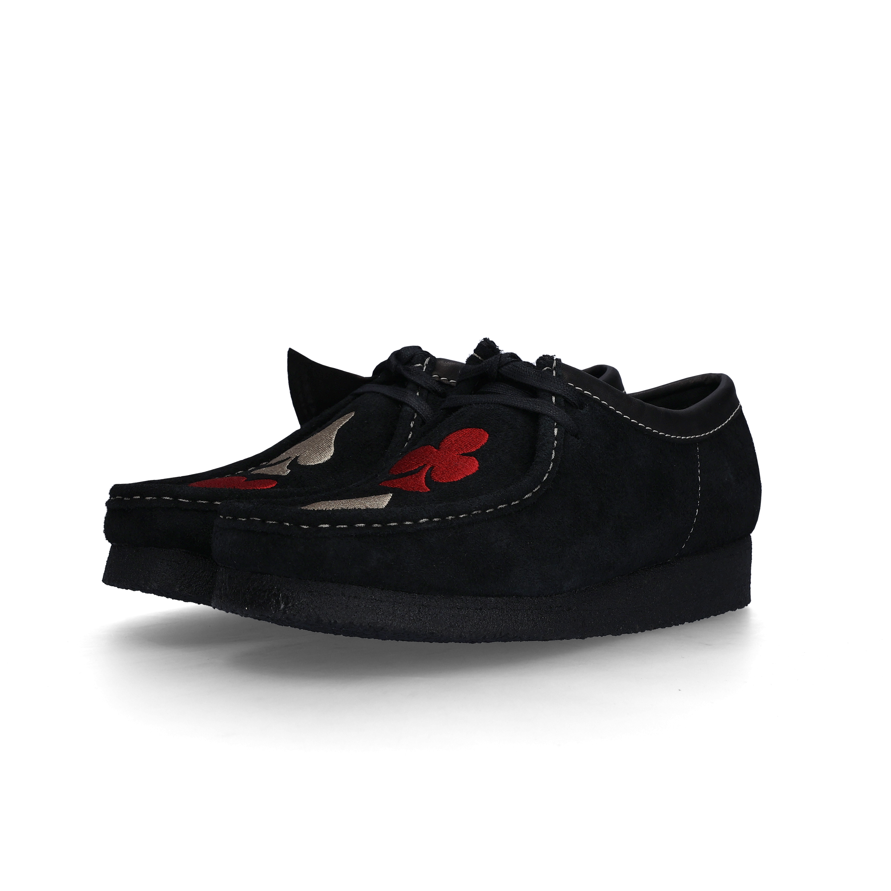 Clarks x Stussy Wallabee Black Suede