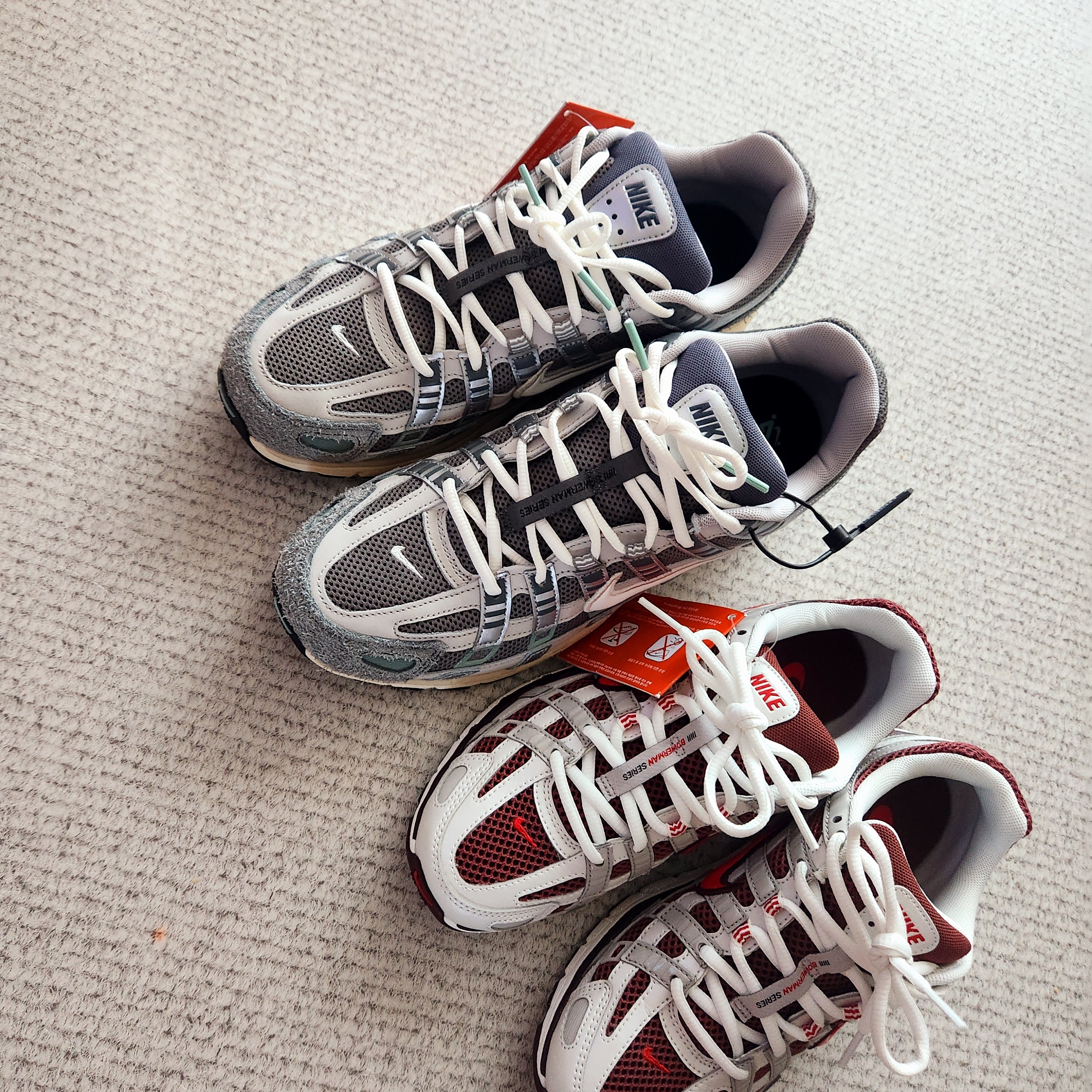 Nike P-6000 Flat Pewter Light Iron Ore 착용 스타일