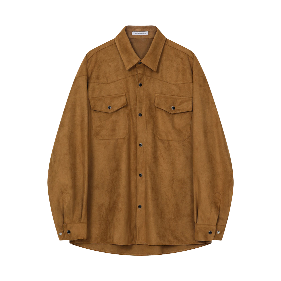 슬로우 레코드 하우스 웨스턴 스웨이드 셔츠 카멜(SLOW RECORD HOUSE Western Suede Shirts Camel) - 2