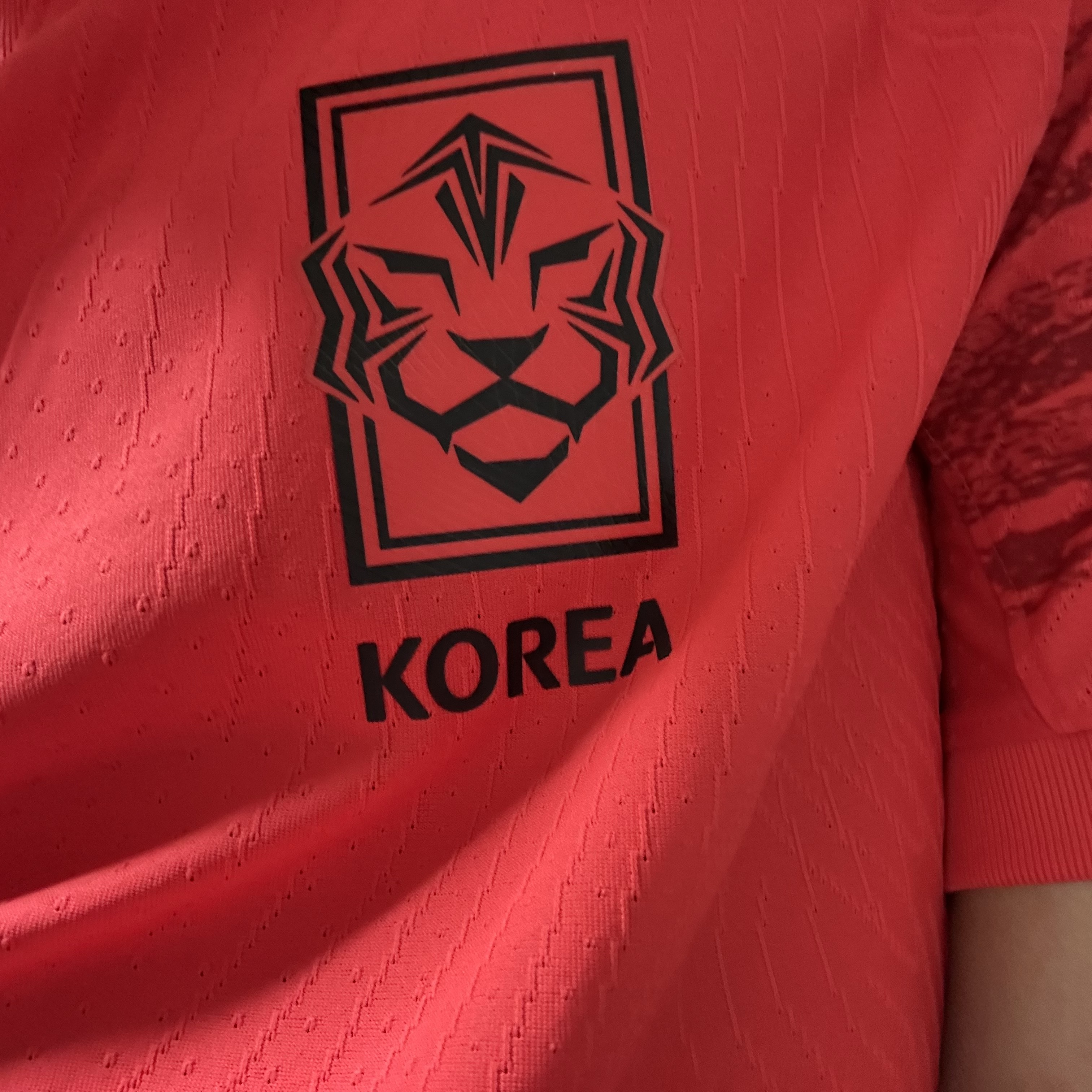 Nike Korea 2022/23 Dri-Fit ADV Player Issue Home SS Jersey Global Red - Asia (Non Marking Ver.) 착용 스타일 - 2
