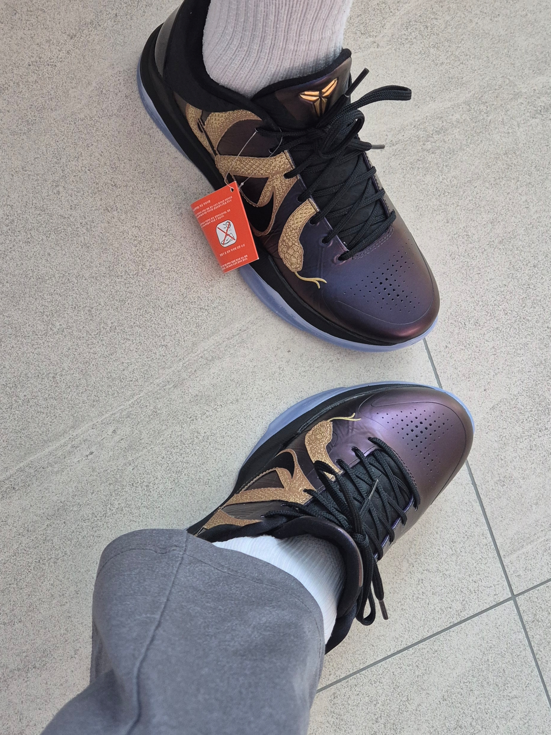 Nike Kobe 5 Protro Year of the Mamba Eggplant 착용 스타일