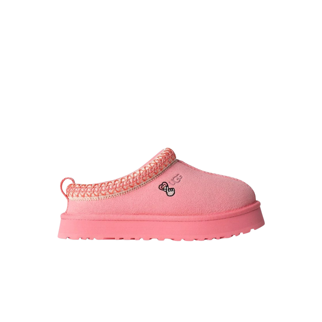 (키즈) 어그 타즈 러브 25' 슬리퍼 트로피컬 핑크((Kids) UGG Tazz Love Slipper Tropical Pink)