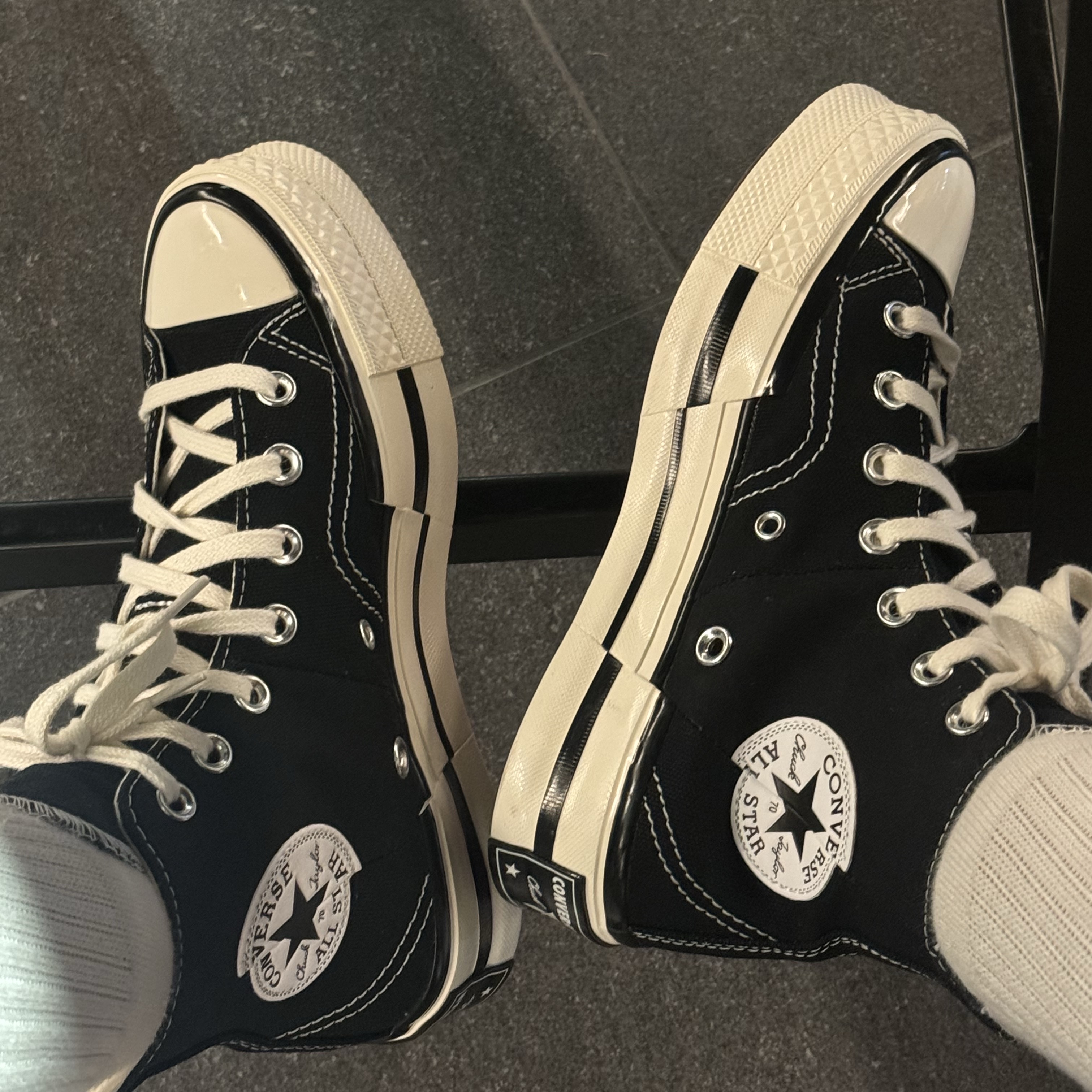 Converse Chuck 70 High Plus Black 착용 스타일