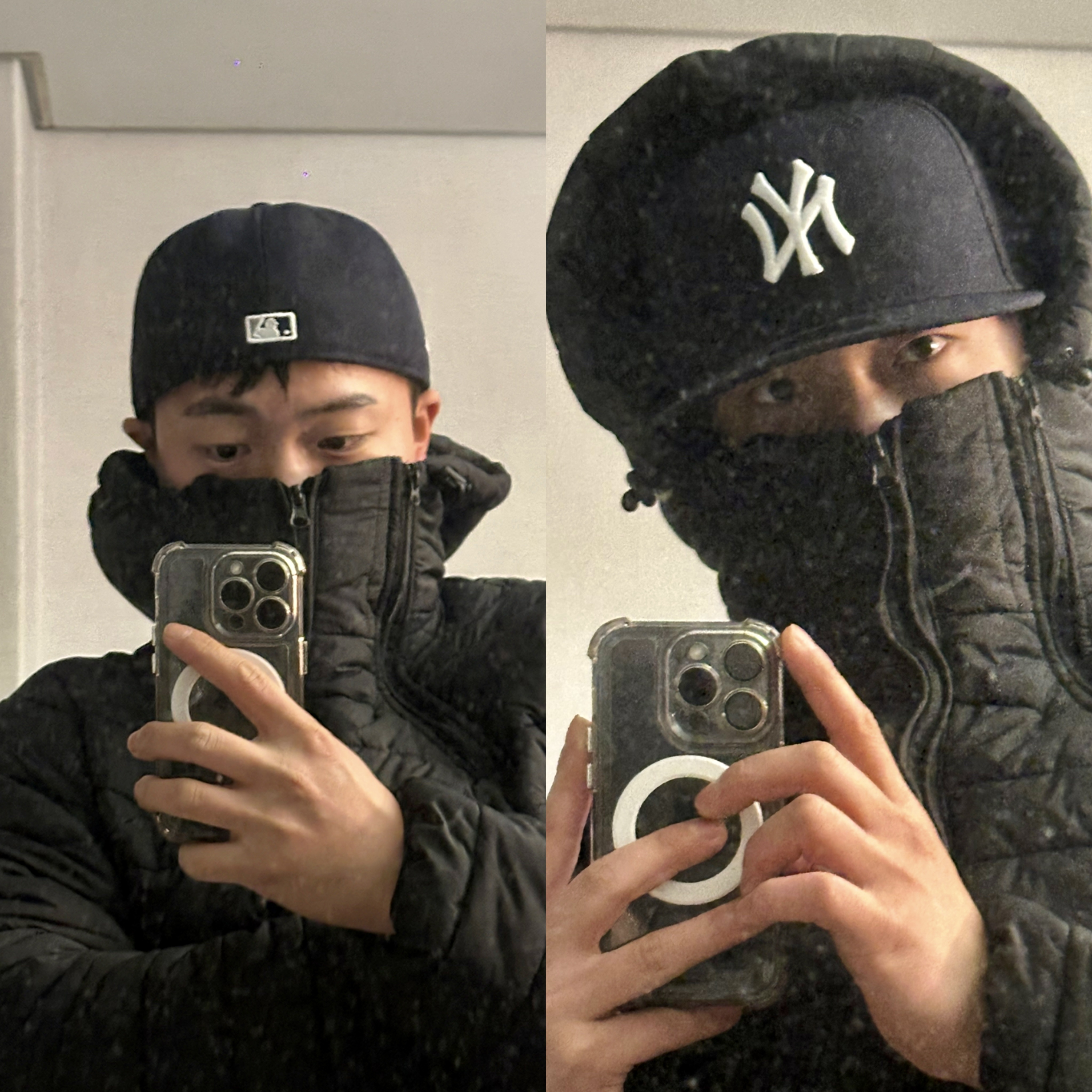 New Era 59Fifty MLB Authentic New York Yankees Game Navy 착용 스타일