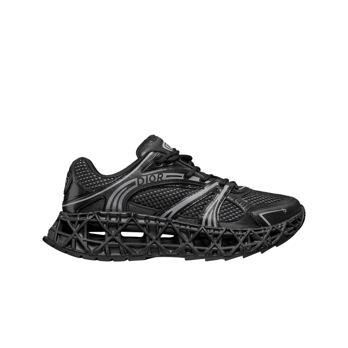 디올 B35 NXXT 스니커즈 테크니컬 패브릭 앤 테크니컬 메쉬 블랙(Dior B35 NXXT Sneakers Technical Fabric and Technical Mesh Black) - 1