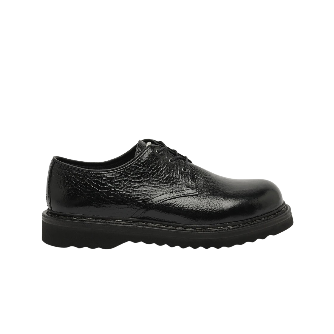 A4237LBC Our Legacy Trampler Shoe Black Cracked Patent Leather