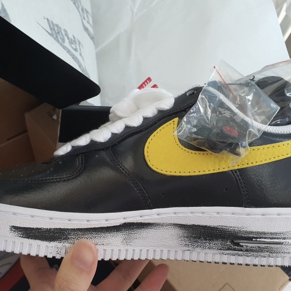 Nike x Peaceminusone Air Force 1 Low Para-Noise 3.0 Black and Multicolor 착용 스타일