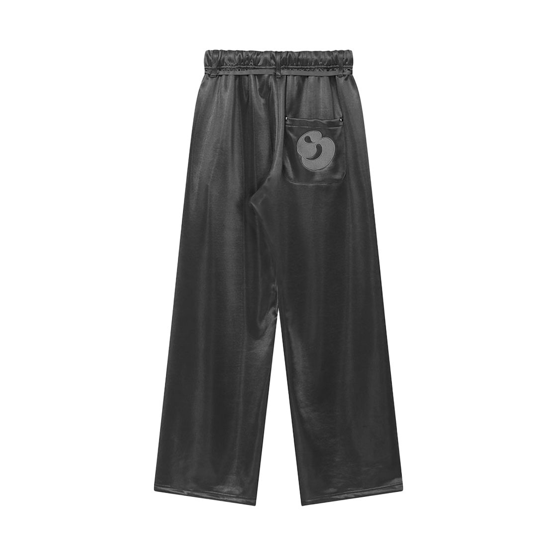 슬로우 레코드 하우스 글로시 로고 와이드 팬츠 그레이(SLOW RECORD HOUSE Glossy Logo Wide Pants Grey) - 2
