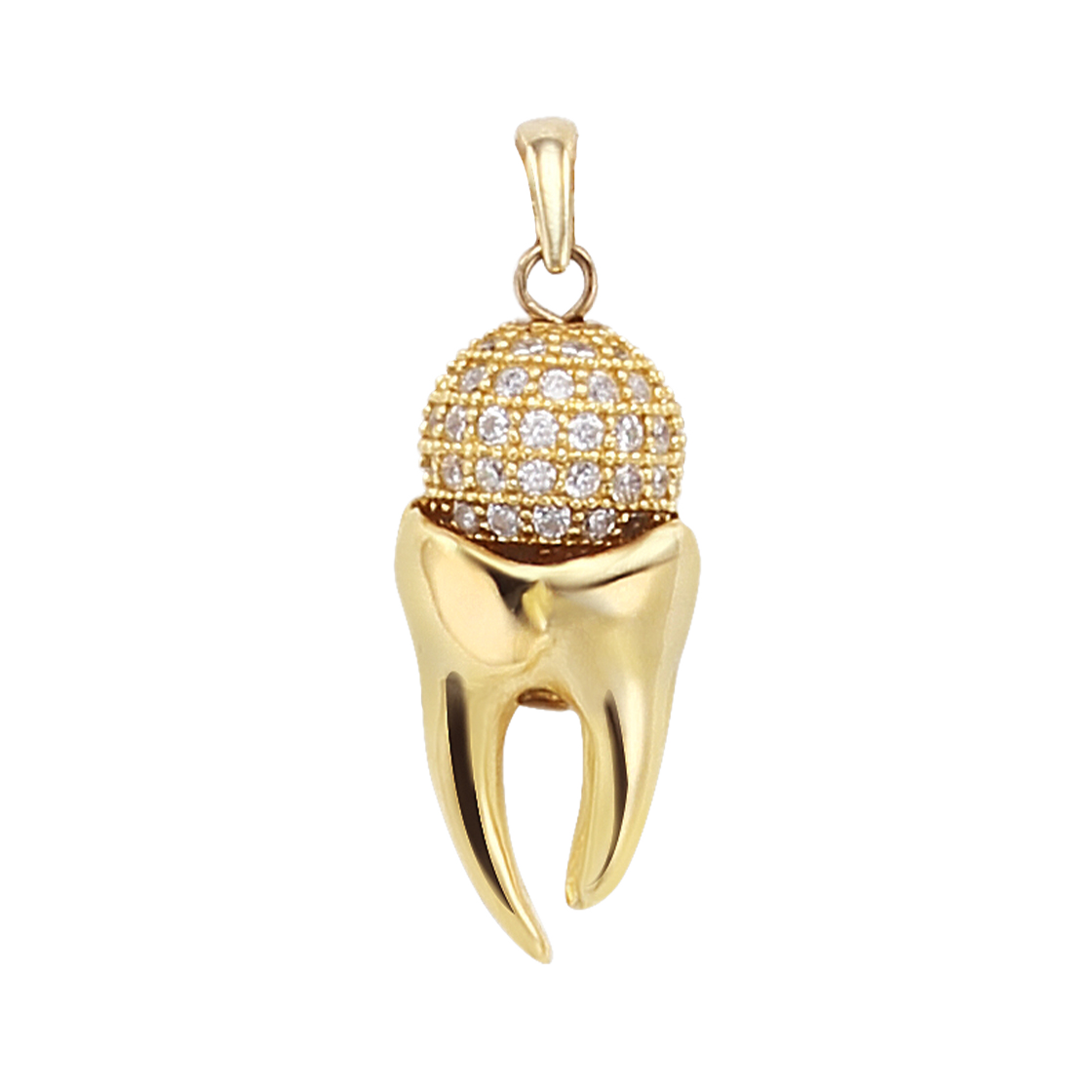 티스 네클리스 파베볼 골드(Teeth Necklace Paveball Gold)