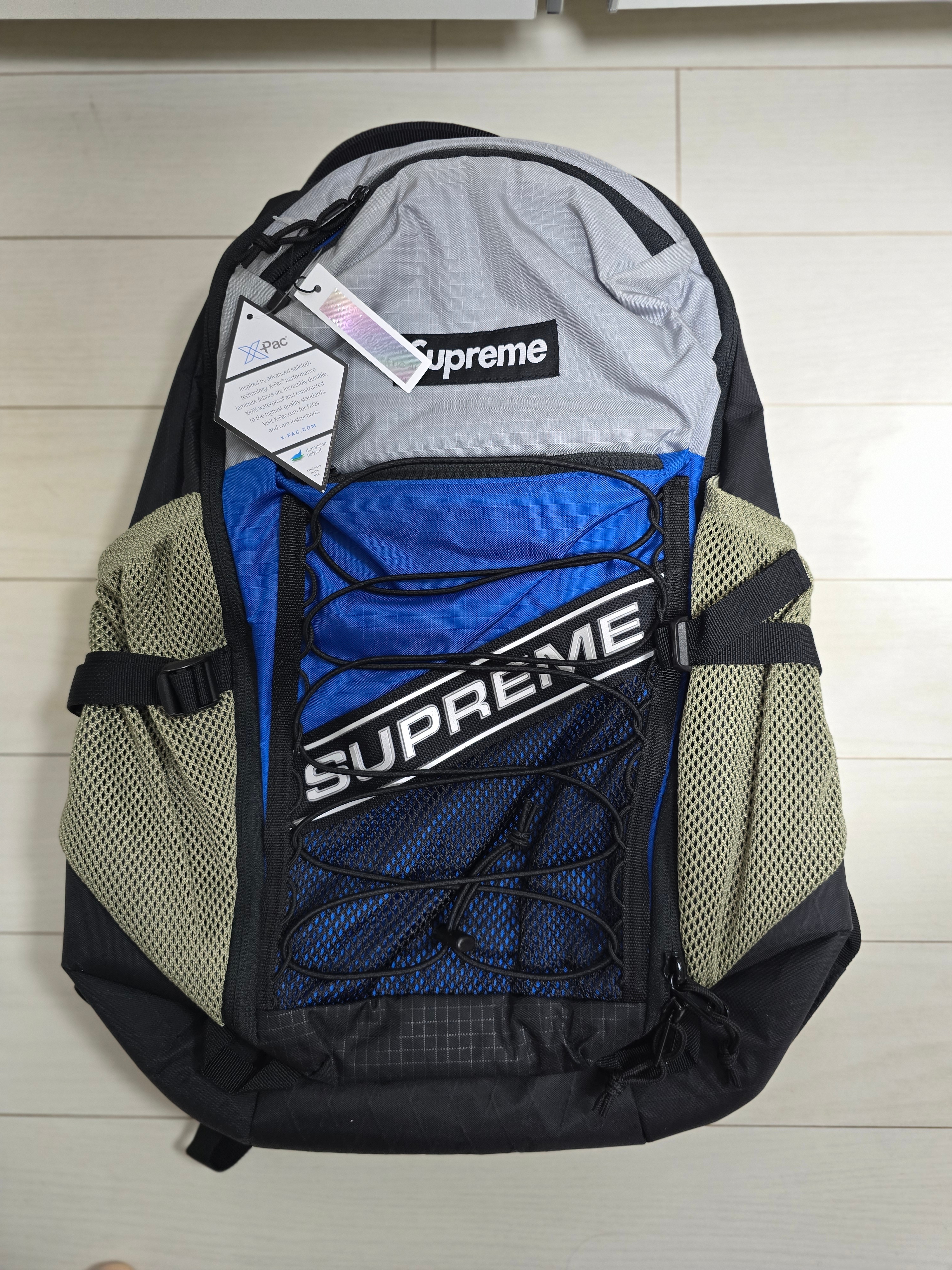 Supreme Backpack Blue - 23FW 착용 스타일