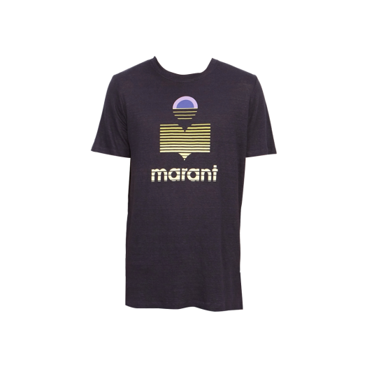 Isabel Marant Karman Logo T-Shirt Faded Night - 24SS