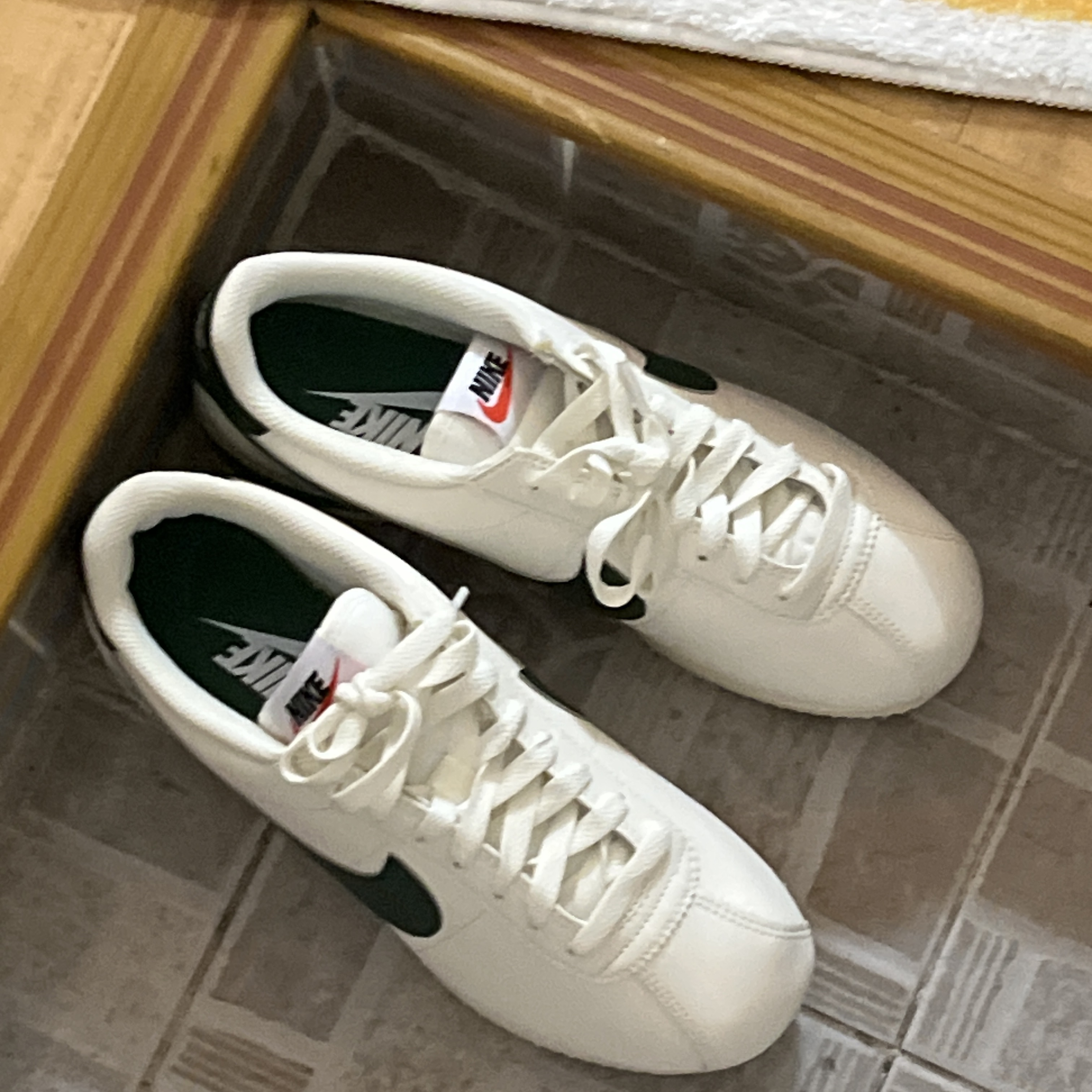 (W) Nike Cortez Gorge Green and Malachite 착용 스타일