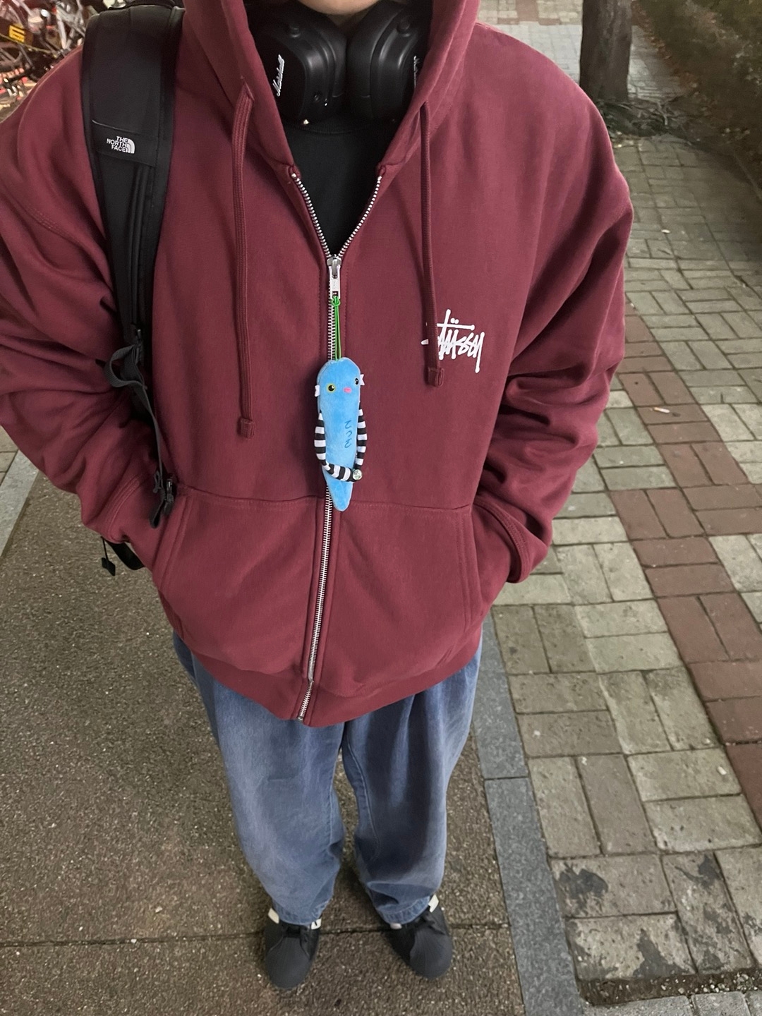 Stussy Basic Stussy Zip Hoodie Oxblood 2024, Adidas Superstar 80s Tany Night Indigo Off White ์ฐฉ์ฉ ์คํ์ผ - 2