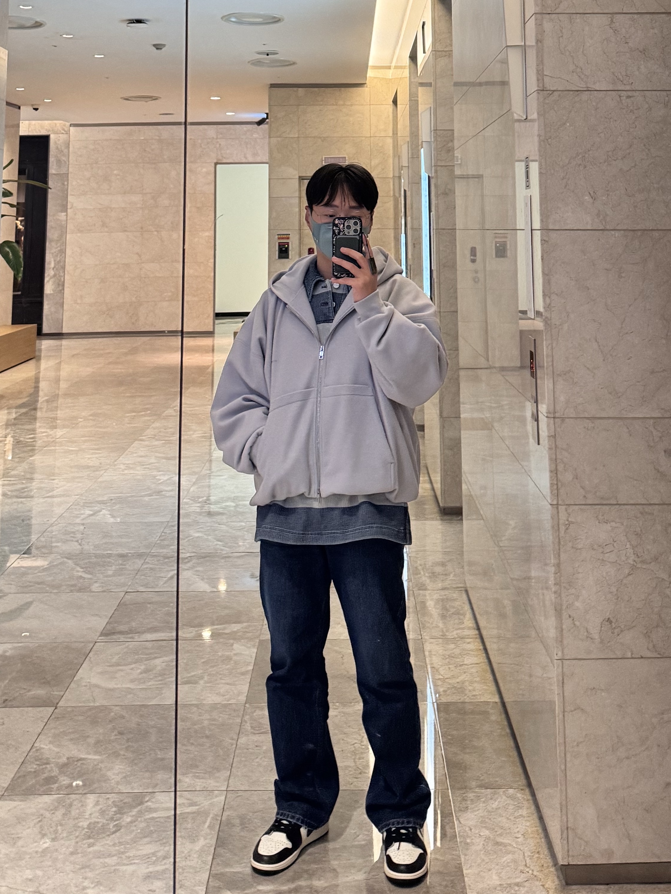 Wooyoungmi Stripe Denim Rugby Long Sleeve T-Shirt Blue - 24FW, Jordan 1 Retro Low OG Mocha 착용 스타일
