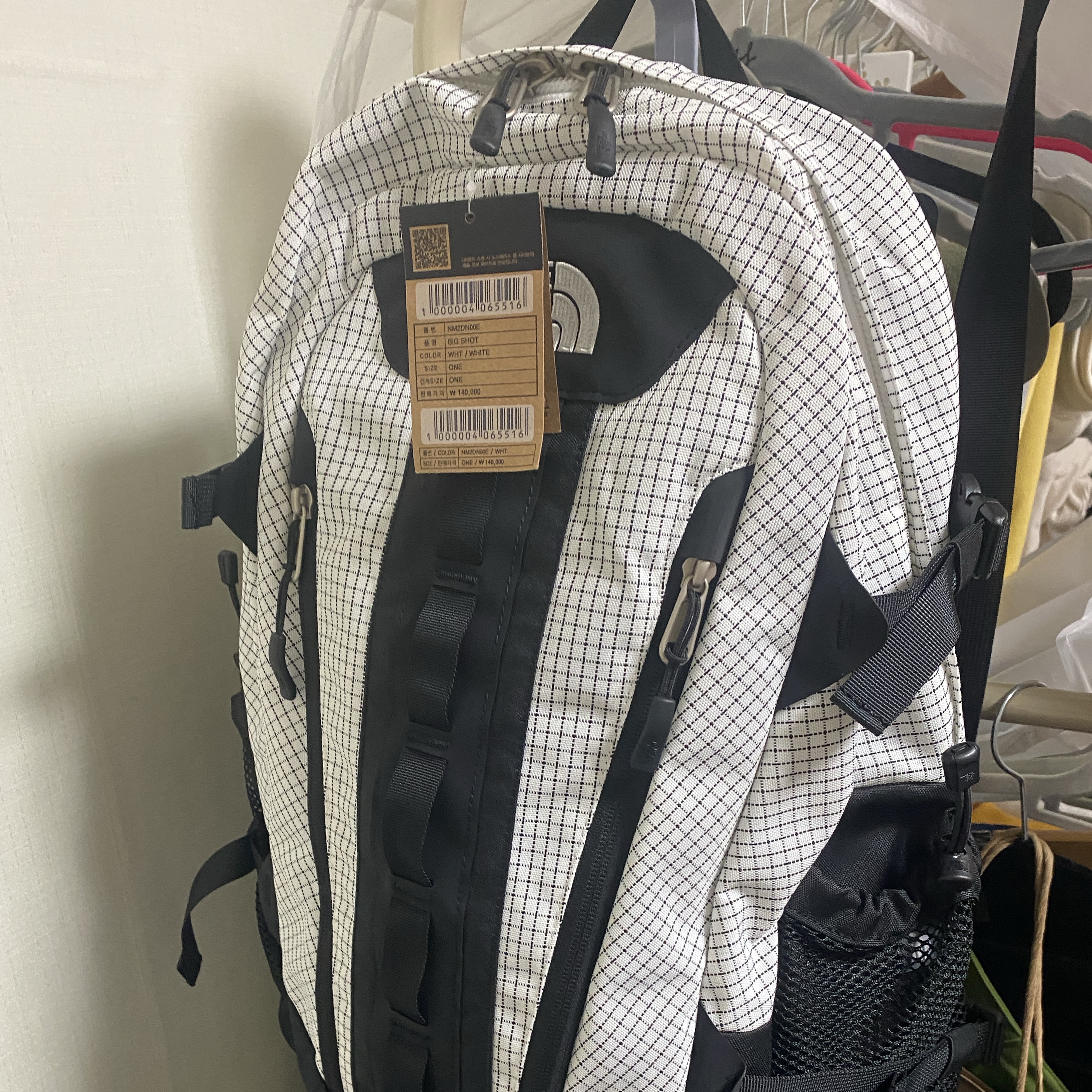 The North Face Big Shot White 착용 스타일 - 2