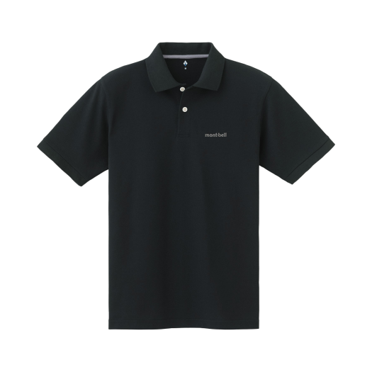 JBWXSMOH011 Montbell Core Spun Polo Shirt Men'S Black