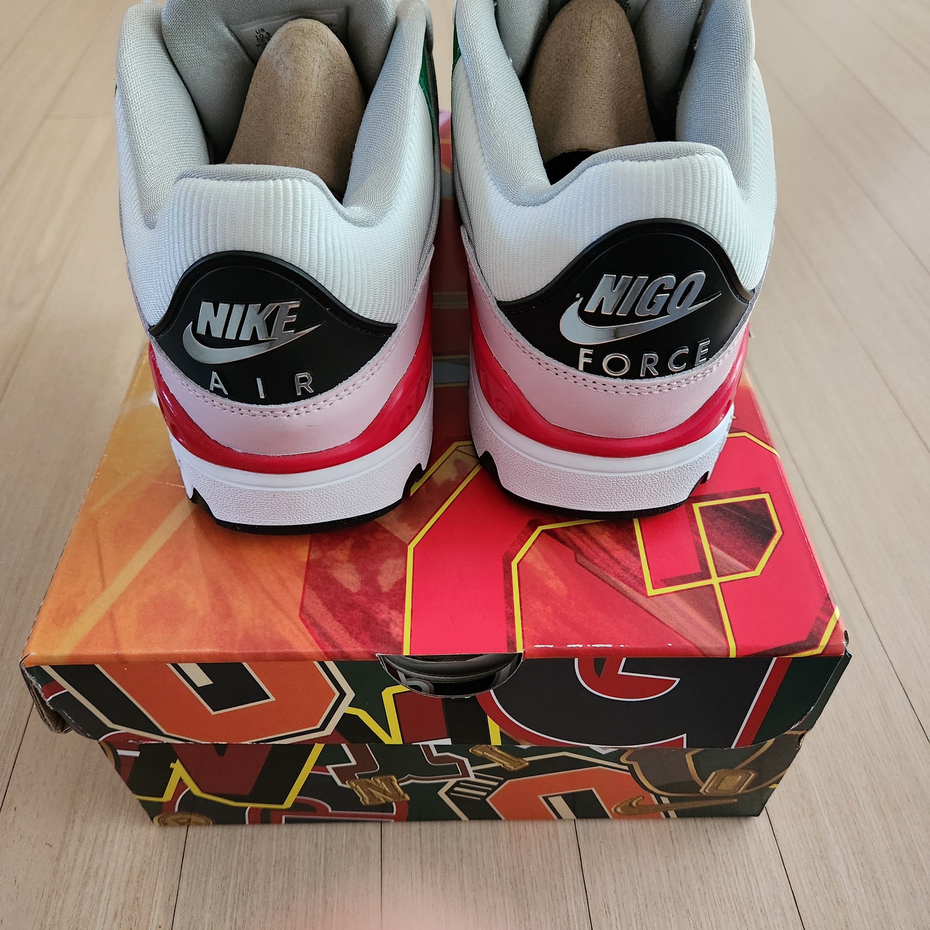 Nike x Nigo Air Force 3 Low SP Blue Void and Tour Yellow 착용 스타일 - 3