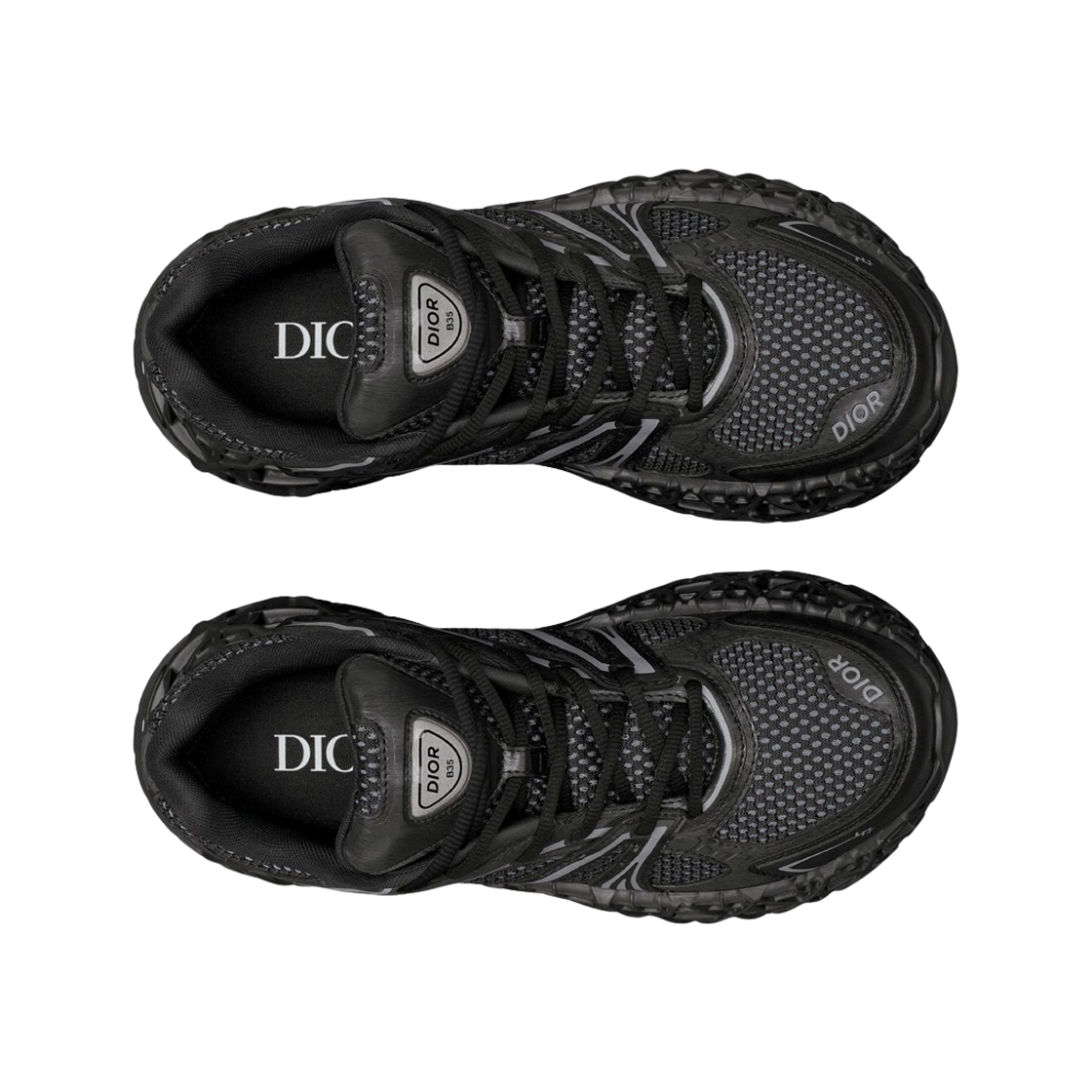 디올 B35 NXXT 스니커즈 테크니컬 패브릭 앤 테크니컬 메쉬 블랙(Dior B35 NXXT Sneakers Technical Fabric and Technical Mesh Black) - 2